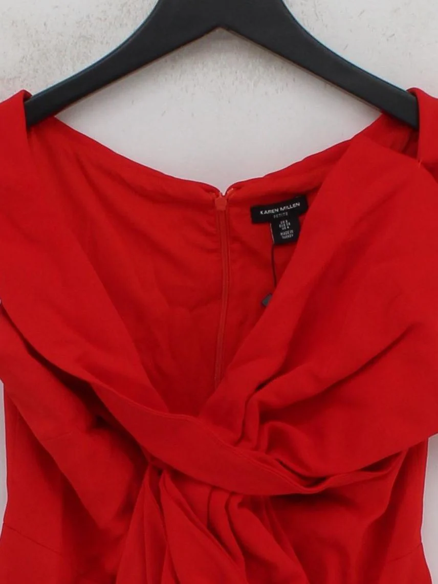 Karen Millen Bodycon Midi Dress UK8 in Red RRP £299 - Image 3