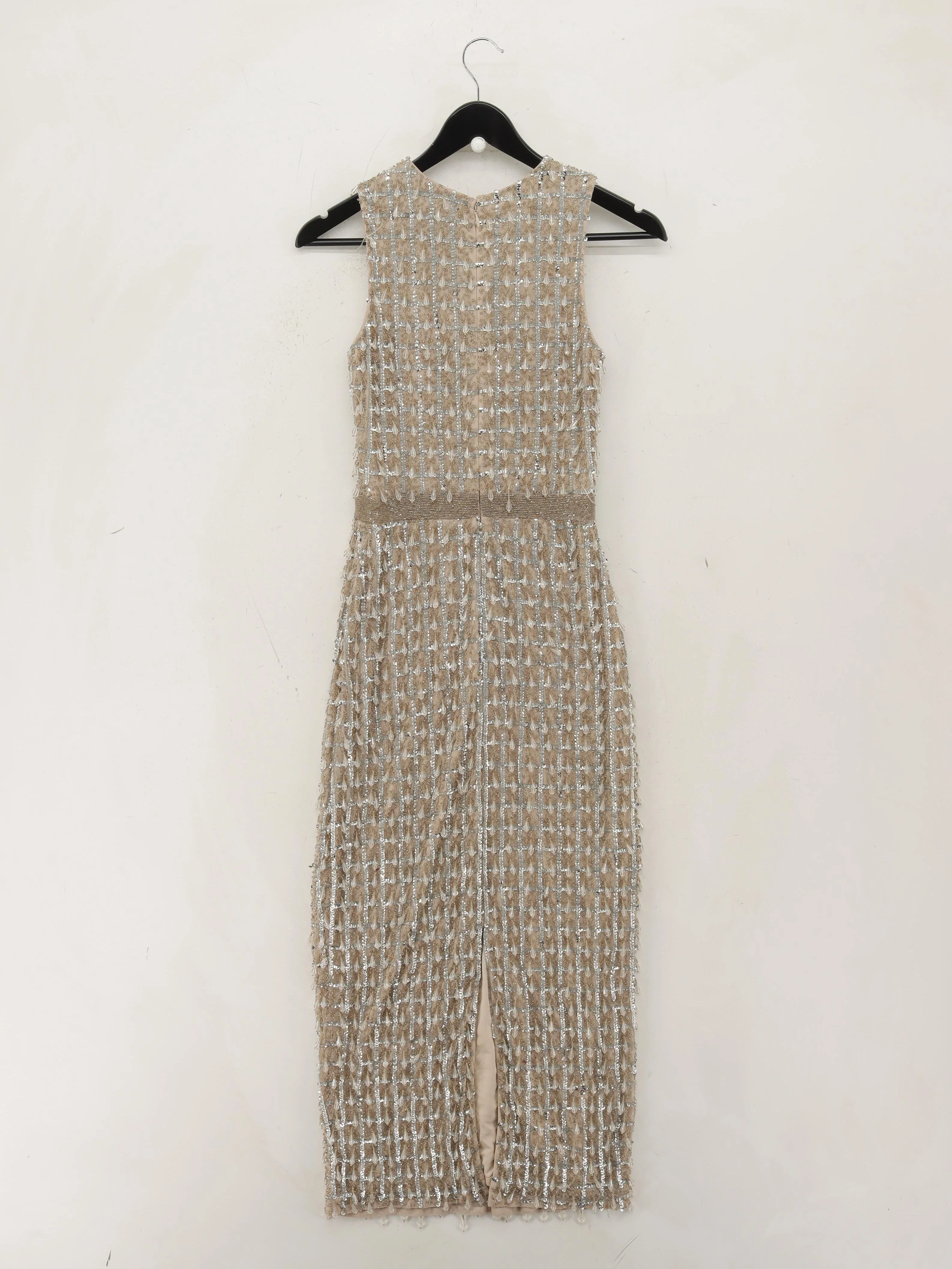 Karen Millen Bodycon Midi Dress UK8 in Tan RRP £349 - Image 2