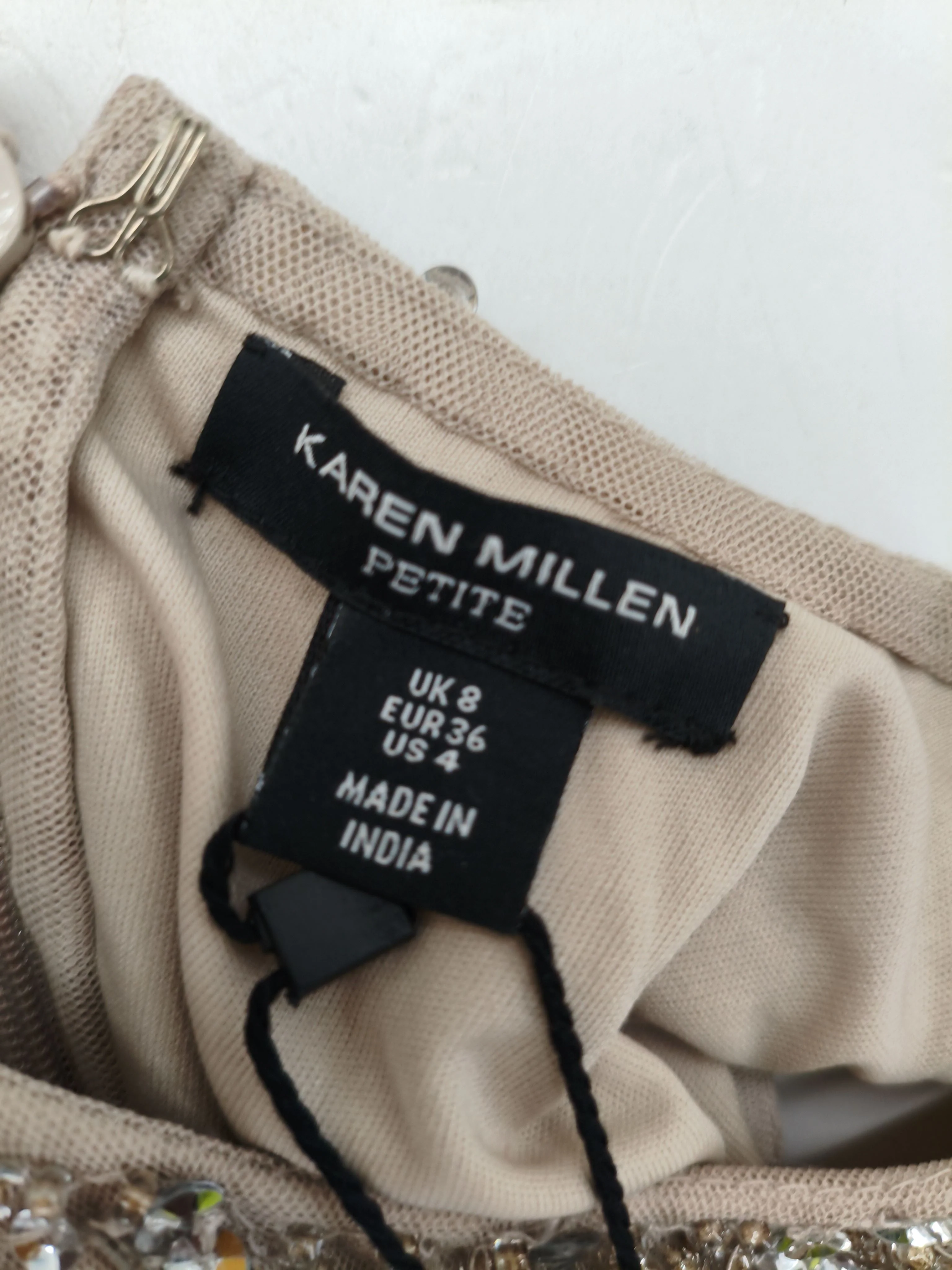 Karen Millen Bodycon Midi Dress UK8 in Tan RRP £349 - Image 6