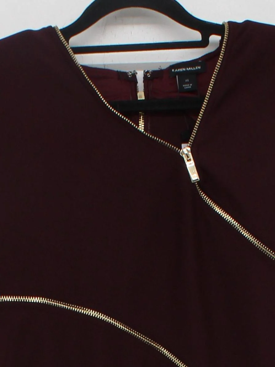 Karen Millen Bodycon Midi Dress XS in Brown RRP £139 - Image 3