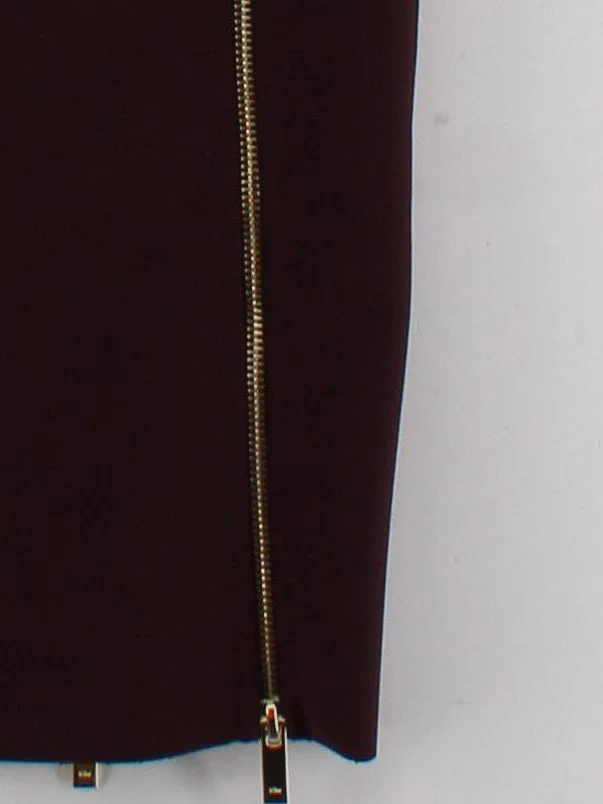 Karen Millen Bodycon Midi Dress XS in Brown RRP £139 - Image 4