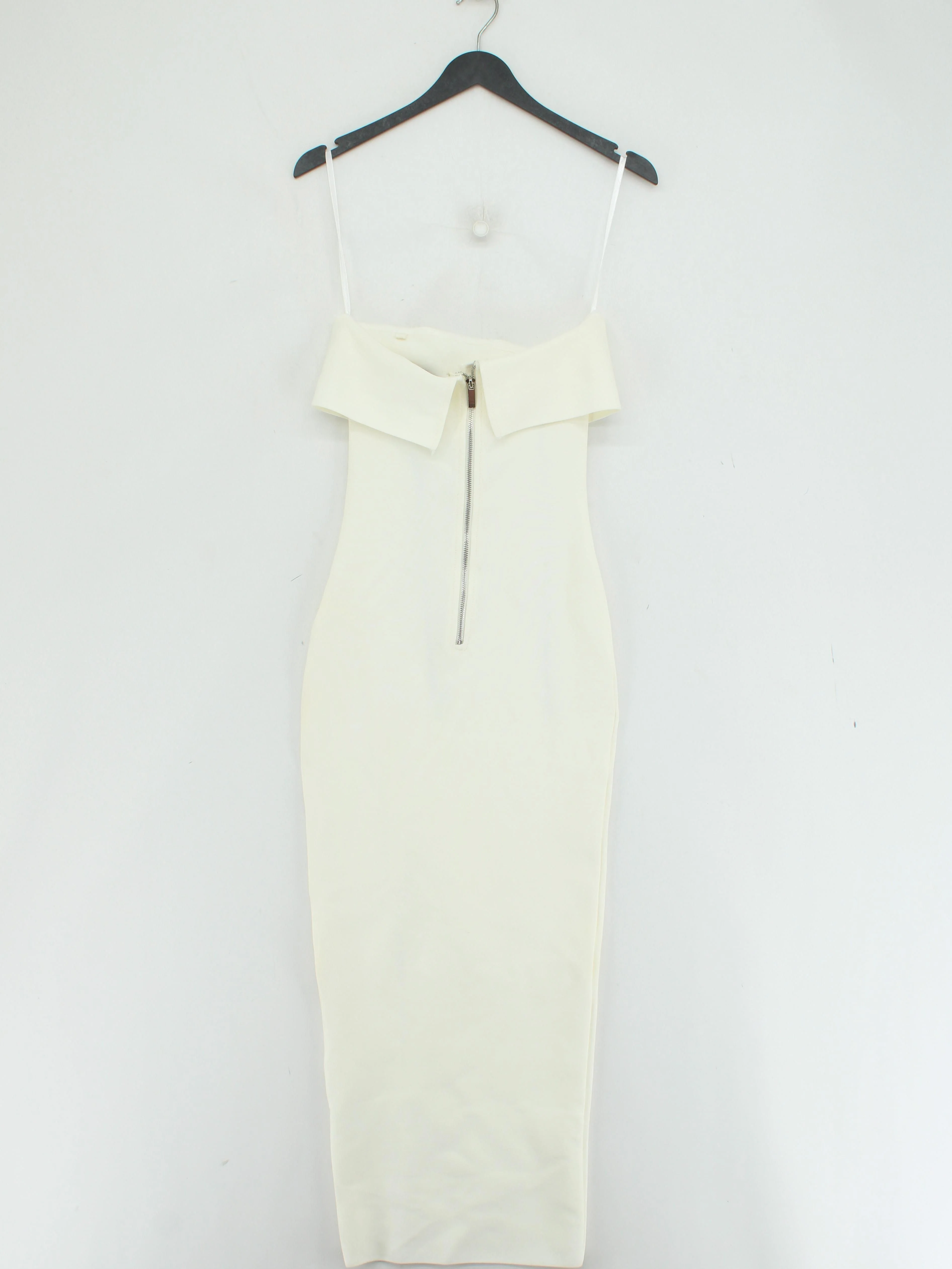 Karen Millen Bodycon Midi Dress XS in Cream RRP £99 - Image 2