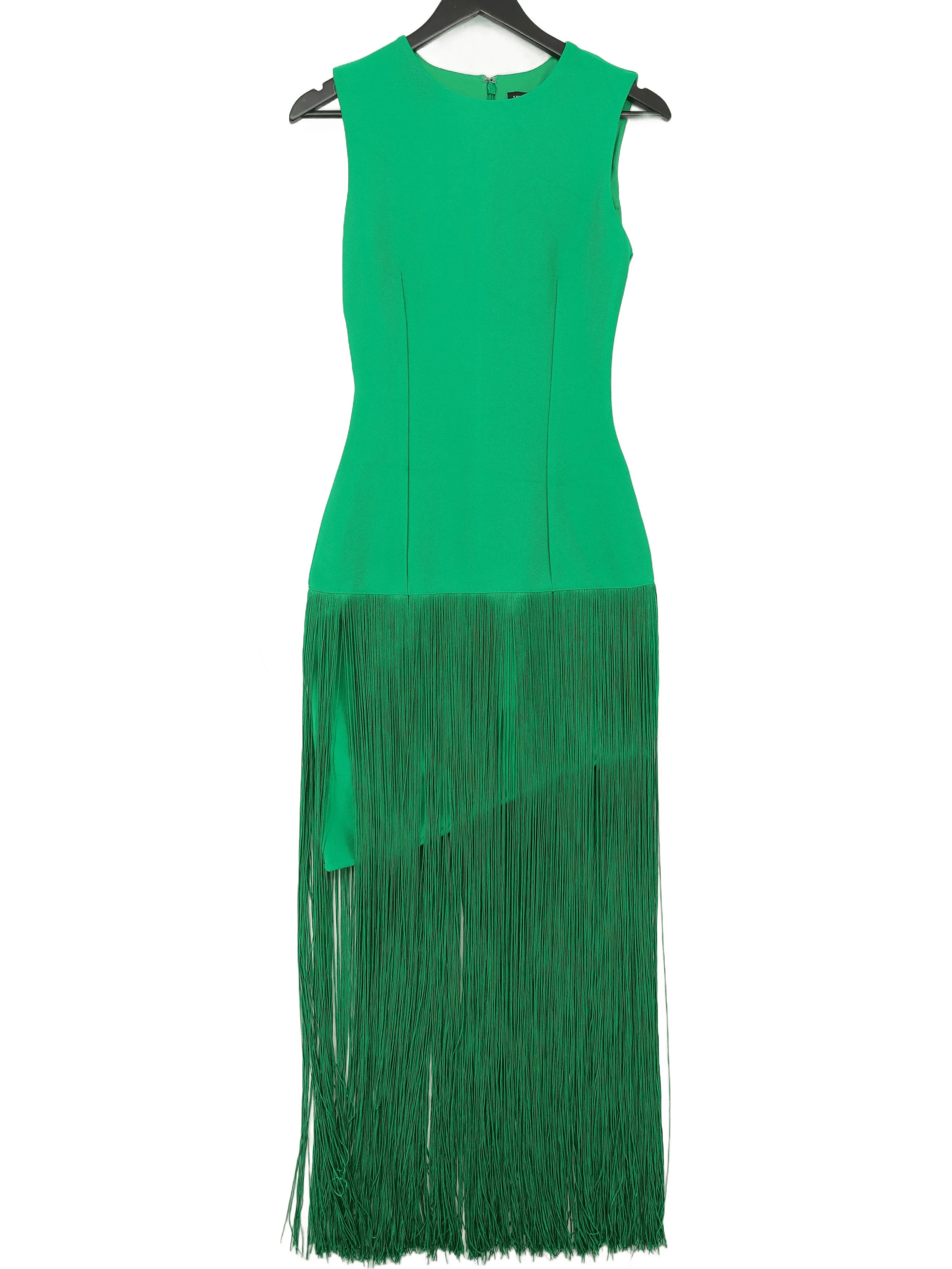 Karen Millen Bodycon Midi Dress XS in Green RRP £119