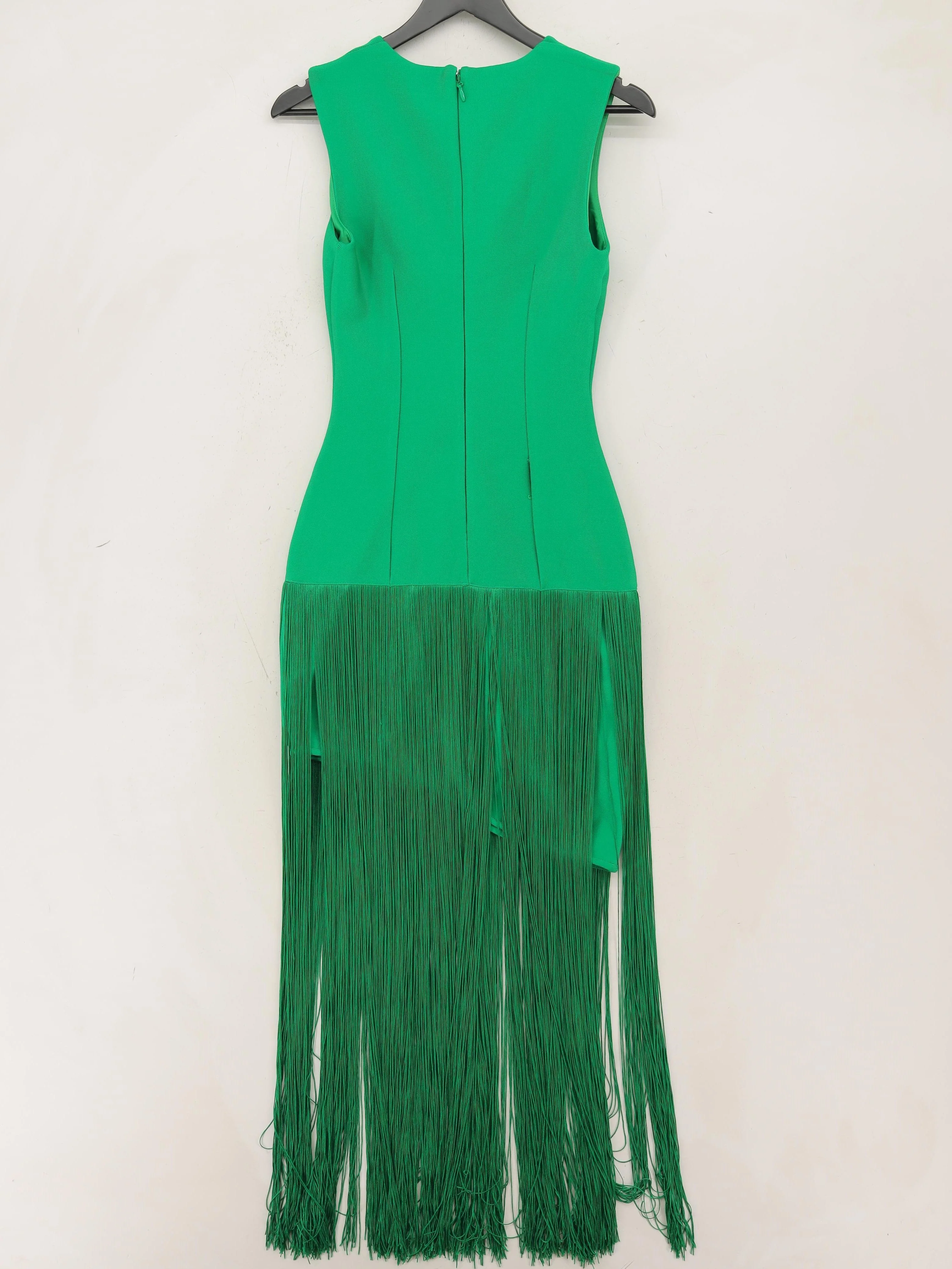 Karen Millen Bodycon Midi Dress XS in Green RRP £119 - Image 2