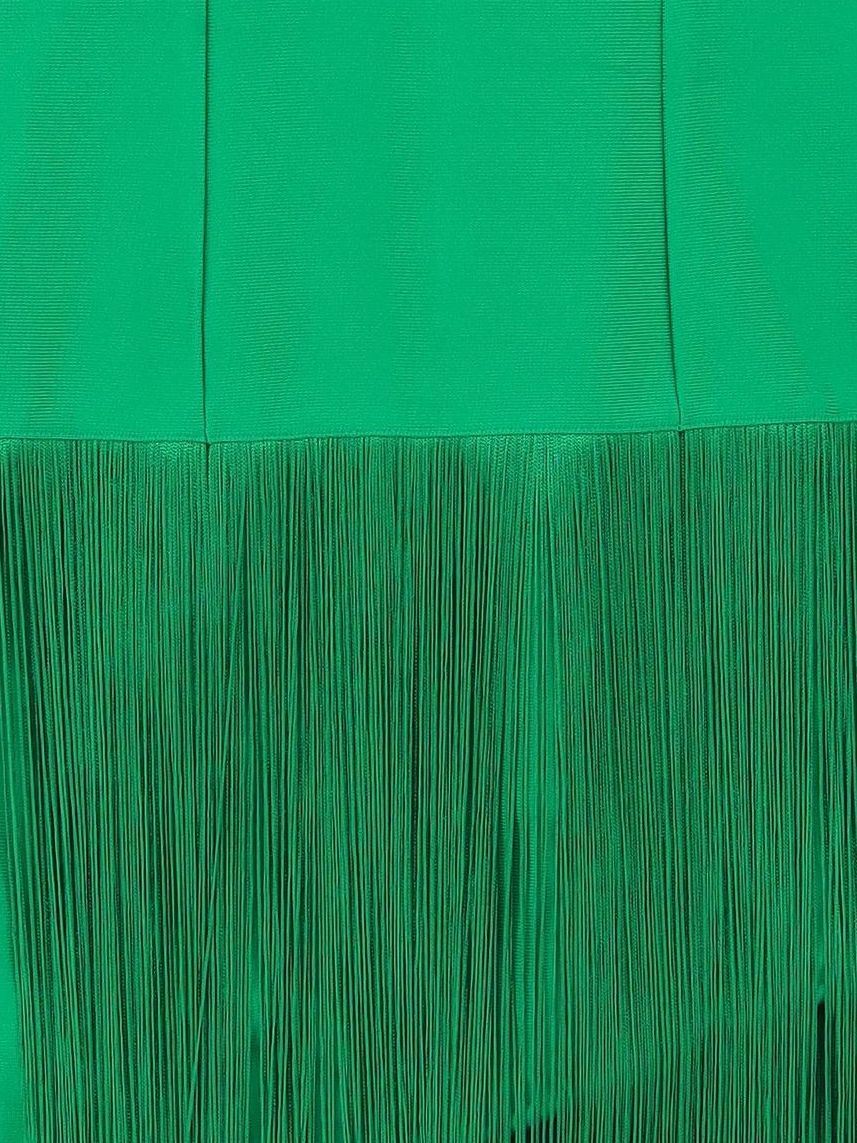 Karen Millen Bodycon Midi Dress XS in Green RRP £119 - Image 3