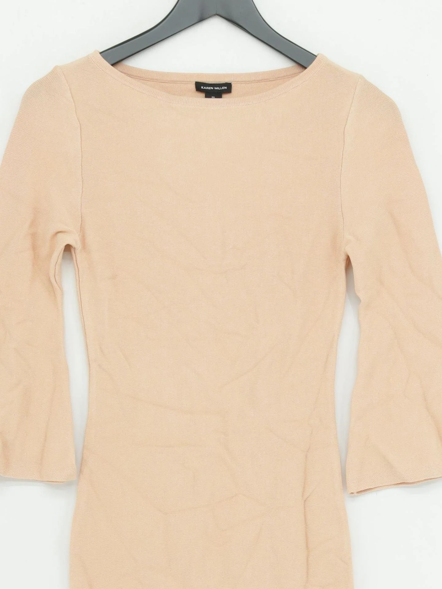 Karen Millen Bodycon Midi Dress XS in Tan RRP £99 - Image 3