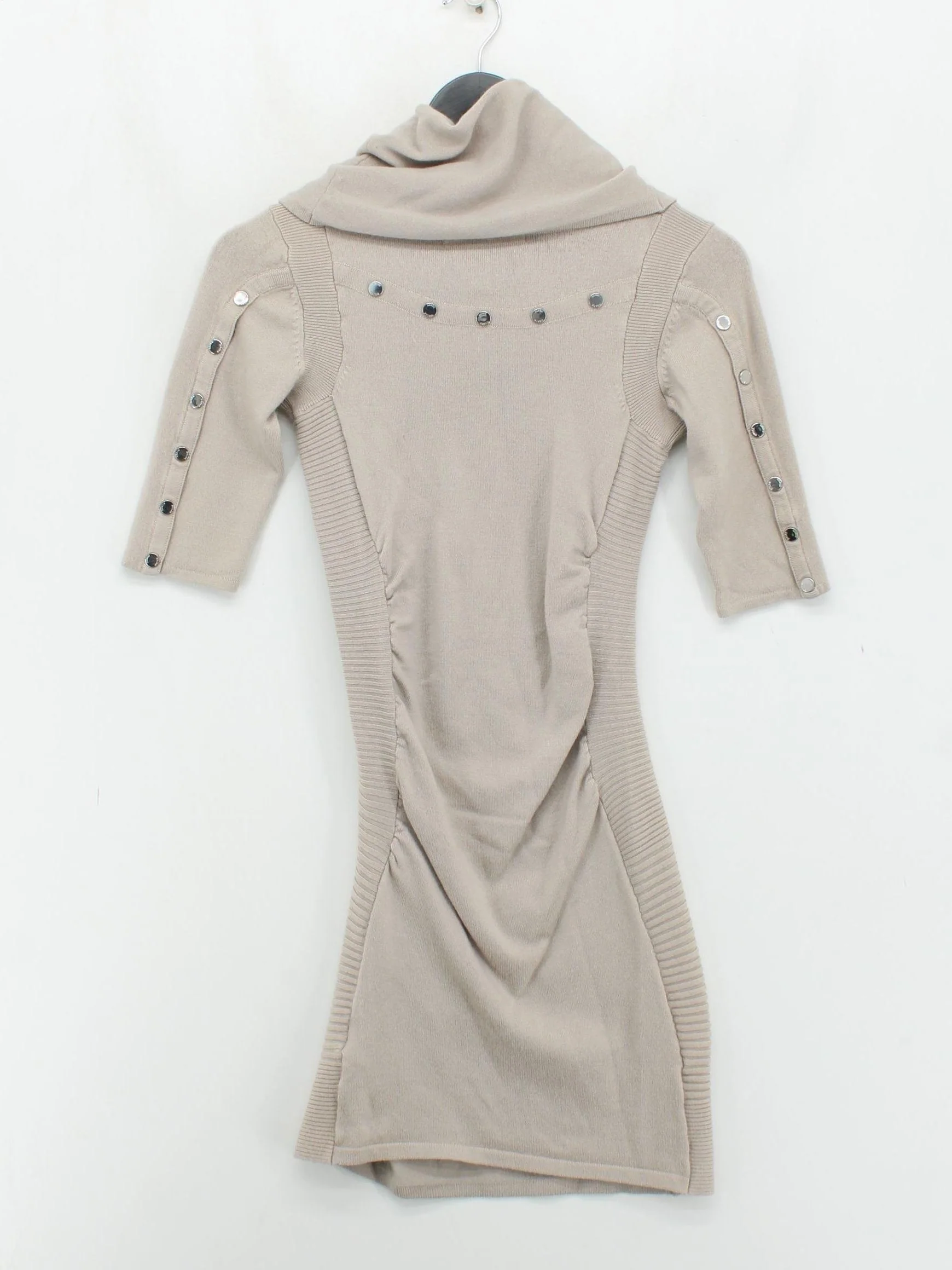 Karen Millen Bodycon Mini Dress in Cream - Image 2