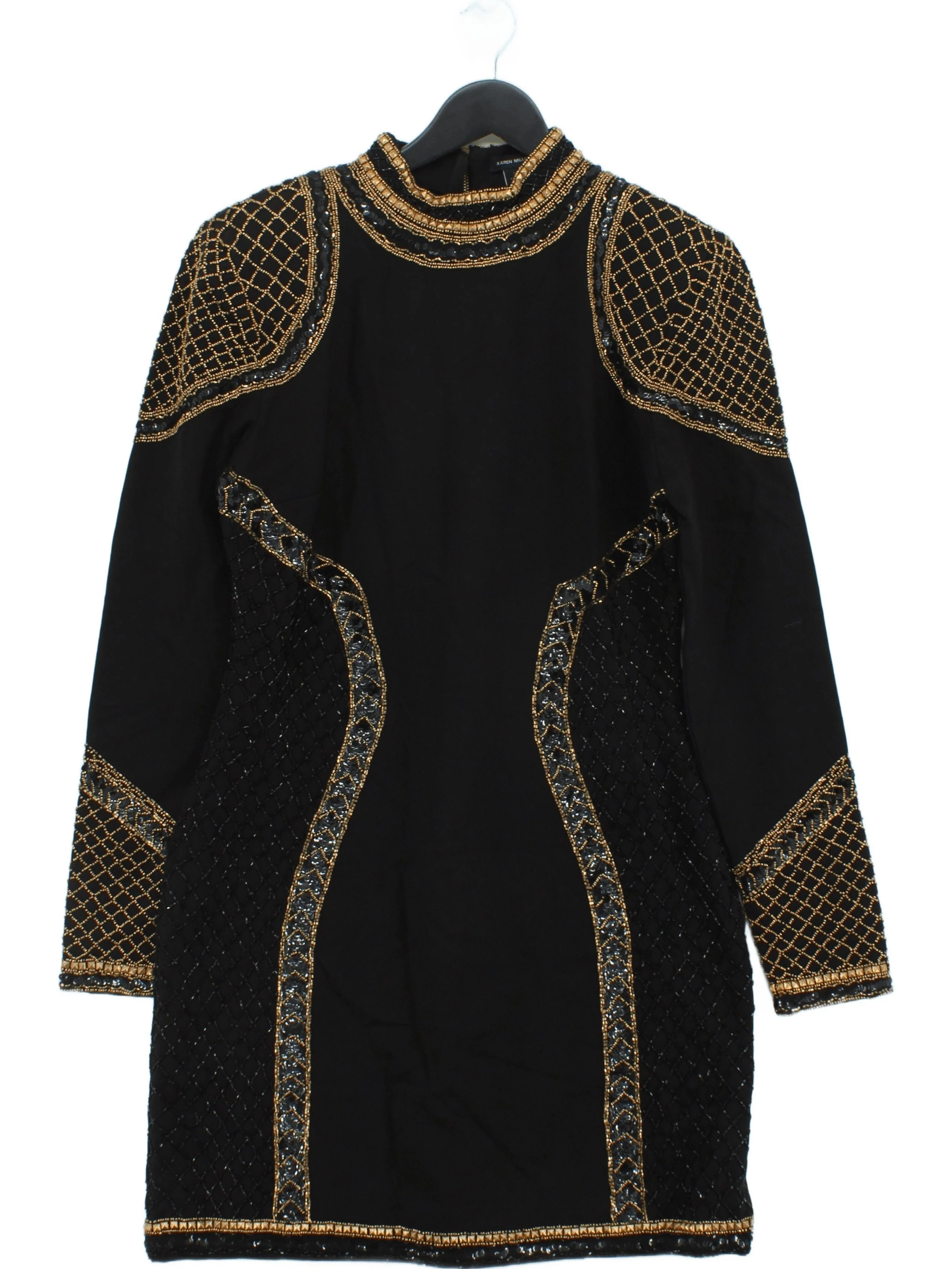 Karen Millen Bodycon Mini Dress M in Black RRP £229 - Image 2