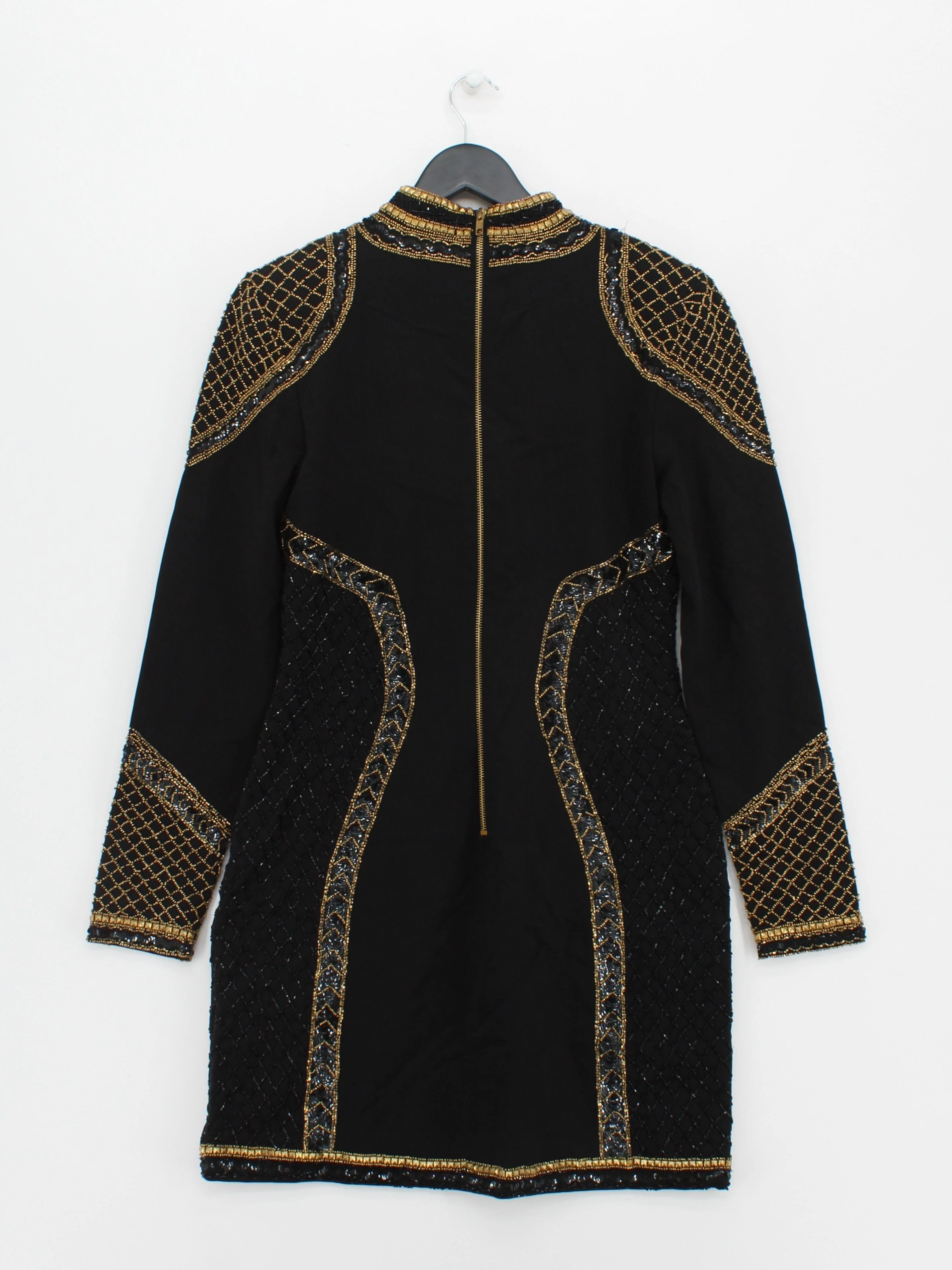 Karen Millen Bodycon Mini Dress M in Black RRP £229 - Image 3