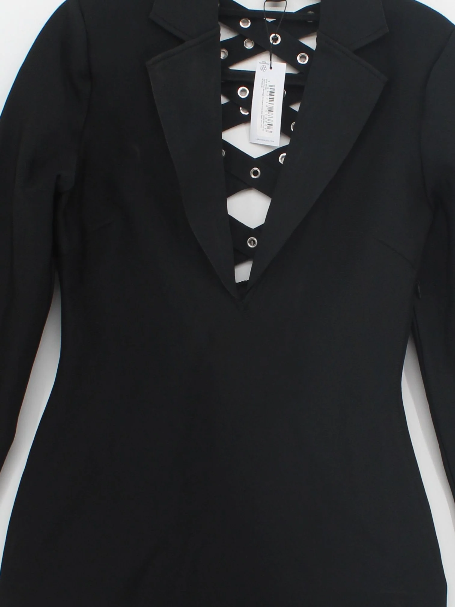 Karen Millen Bodycon Mini Dress S in Black RRP £99 - Image 3