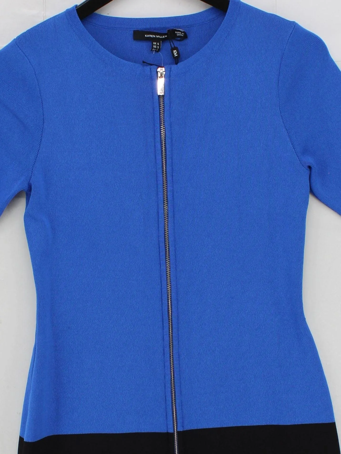 Karen Millen Bodycon Mini Dress S in Blue - Image 3