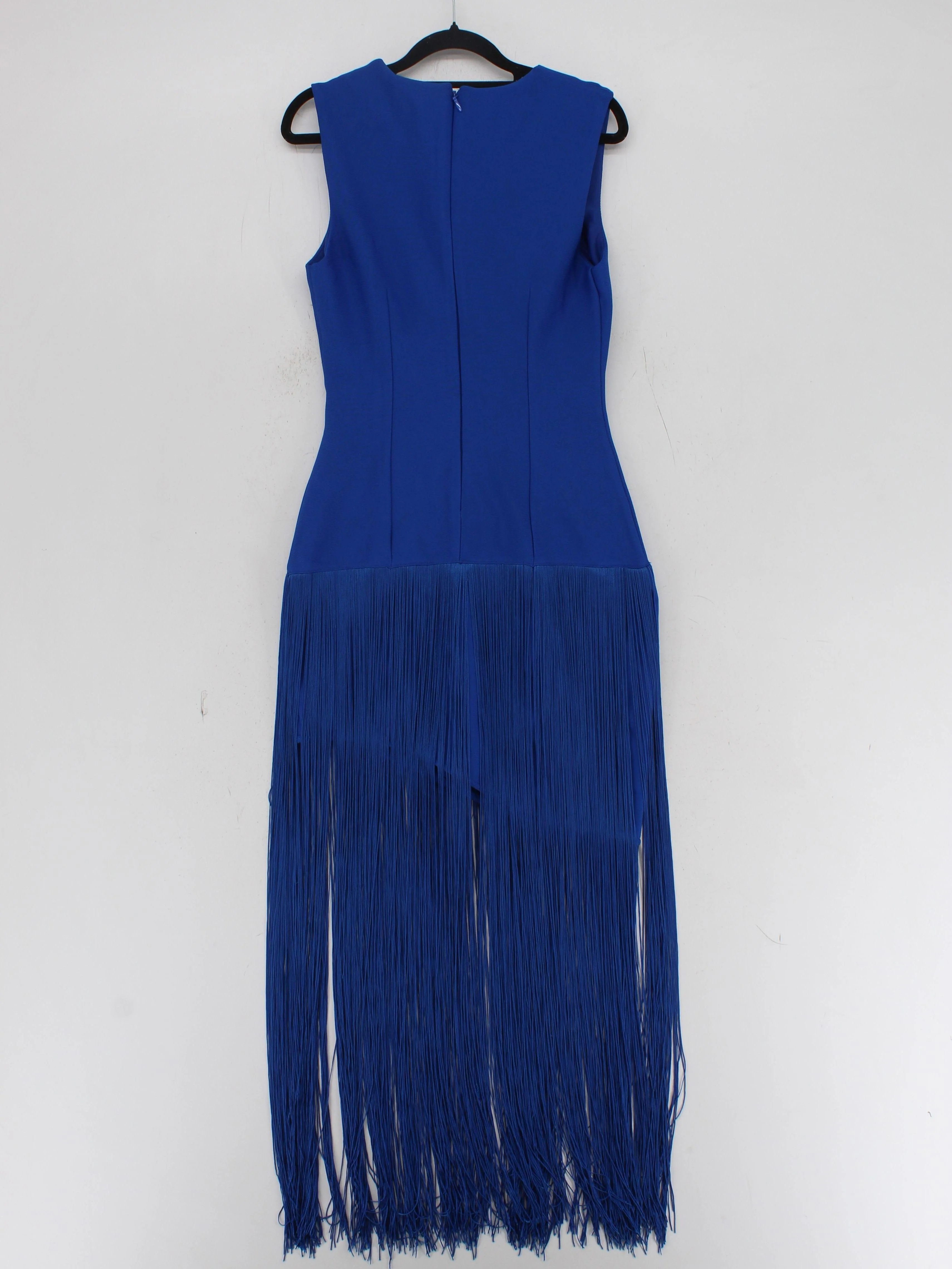 Karen Millen Bodycon Mini Dress S in Blue RRP £119 - Image 2