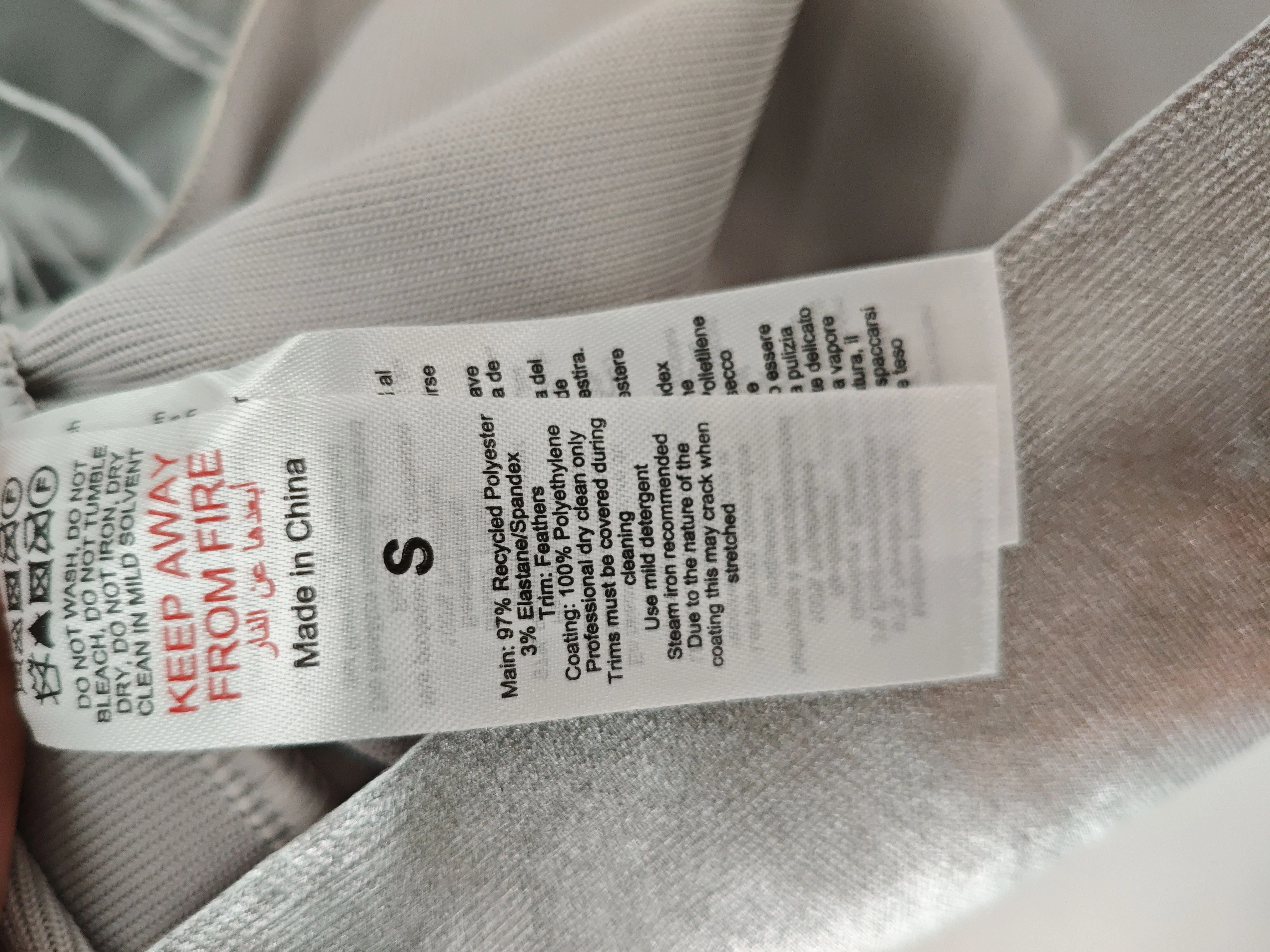 Karen Millen Bodycon Mini Dress S in Silver RRP £189 - Image 7