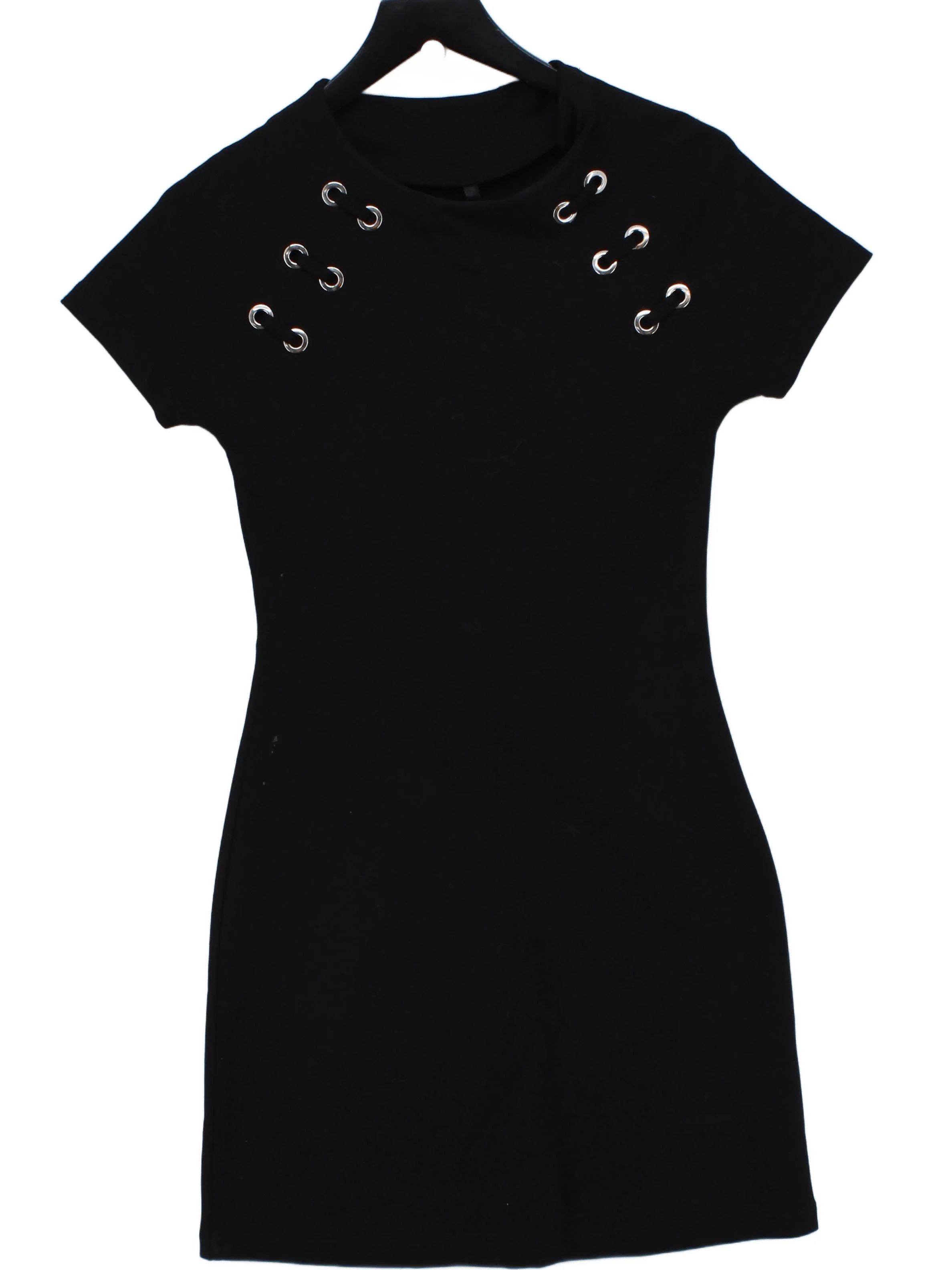Karen Millen Bodycon Mini Dress UK10 in Black