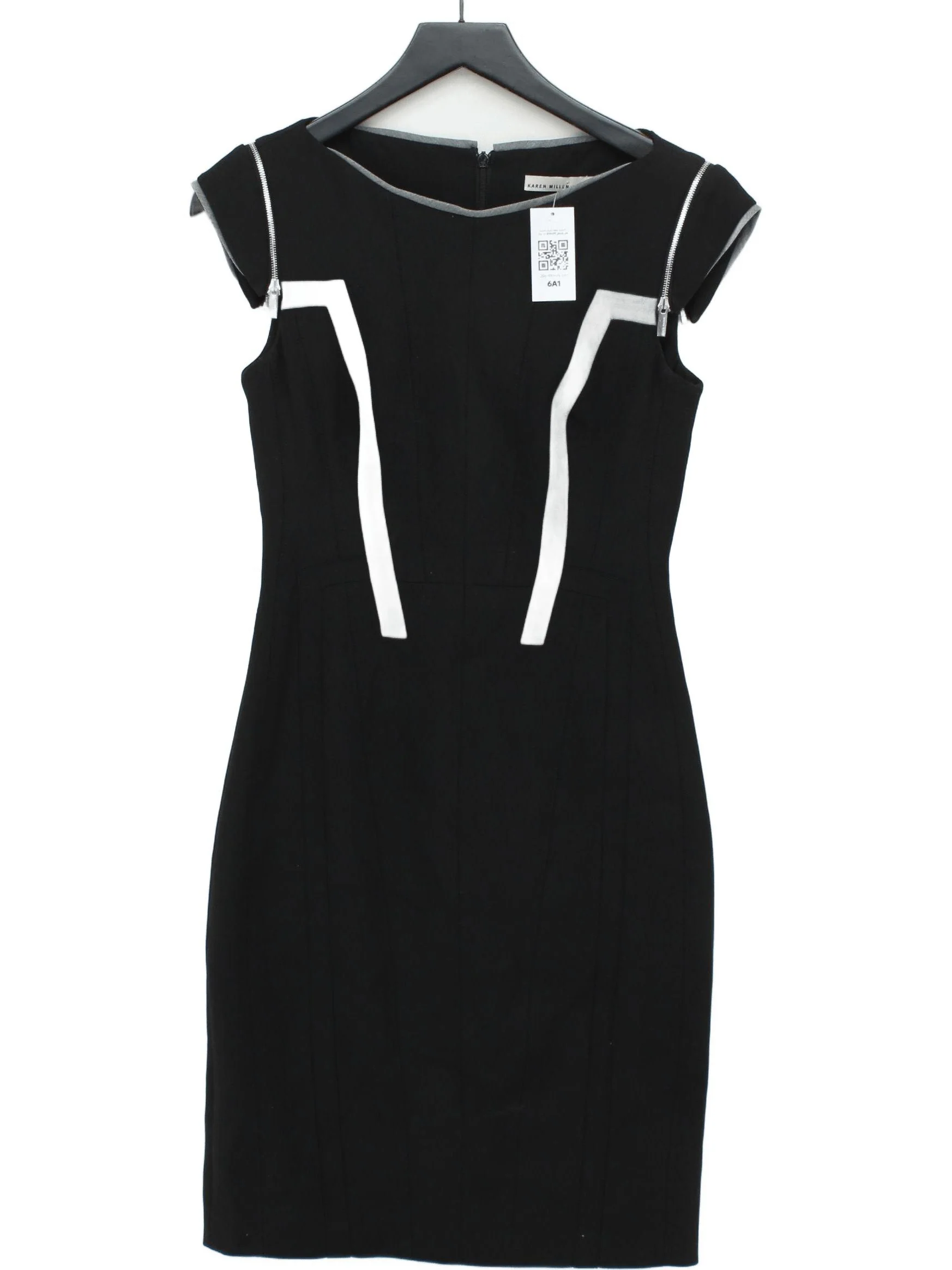 Karen Millen Bodycon Mini Dress UK10 in Black