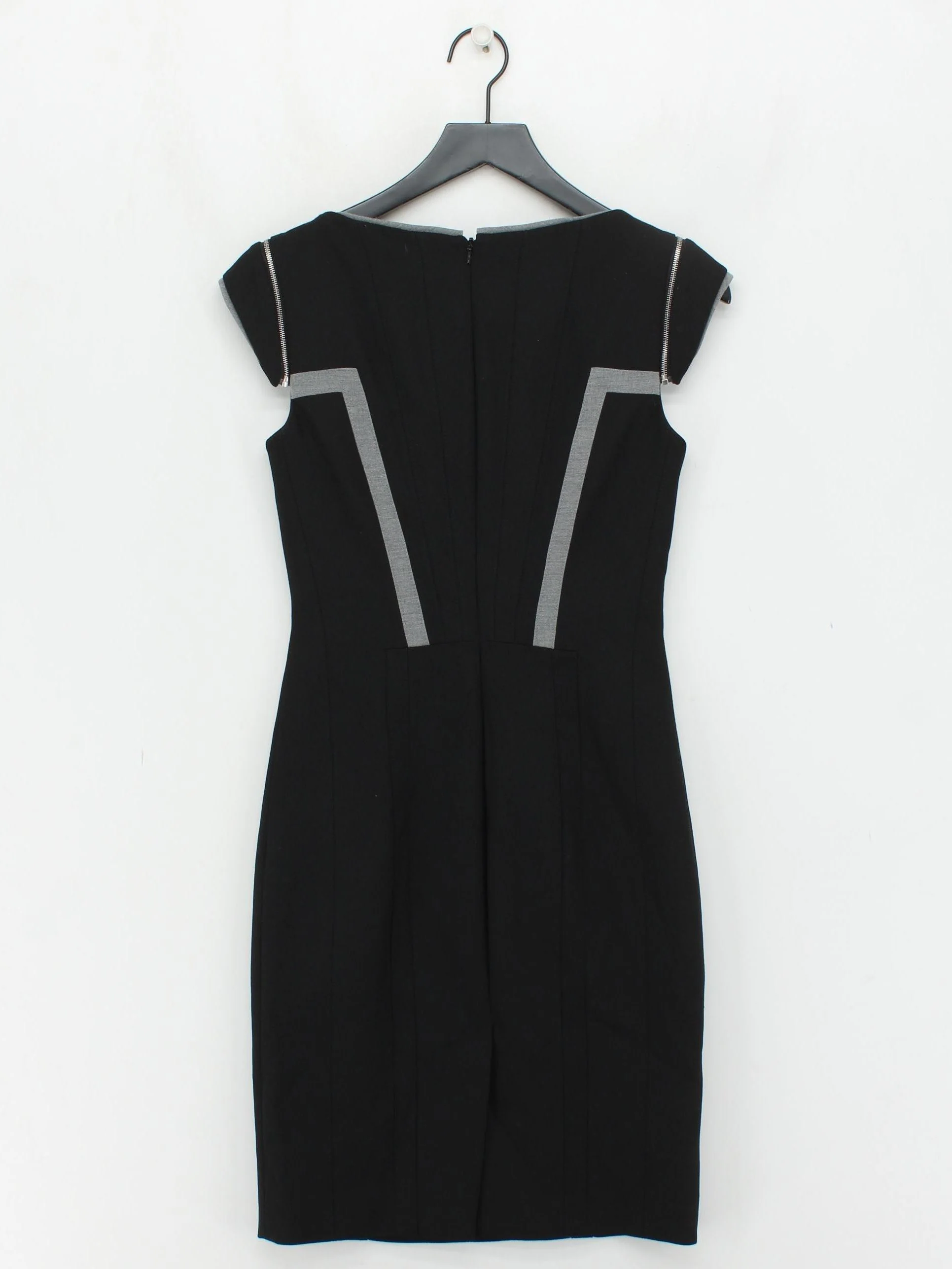 Karen Millen Bodycon Mini Dress UK10 in Black - Image 2