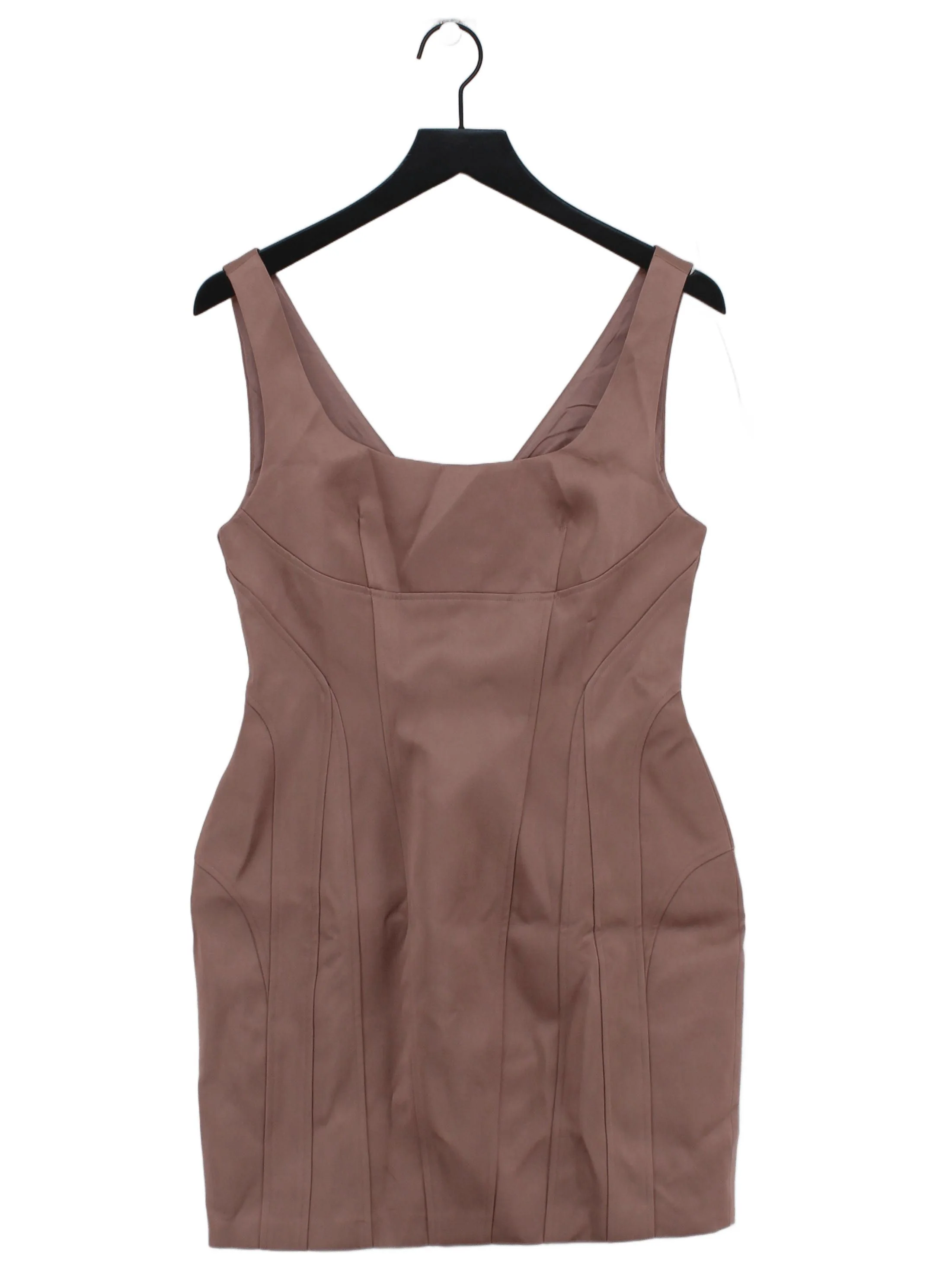 Karen Millen Bodycon Mini Dress UK10 in Tan RRP £149
