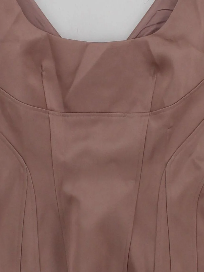 Karen Millen Bodycon Mini Dress UK10 in Tan RRP £149 - Image 3