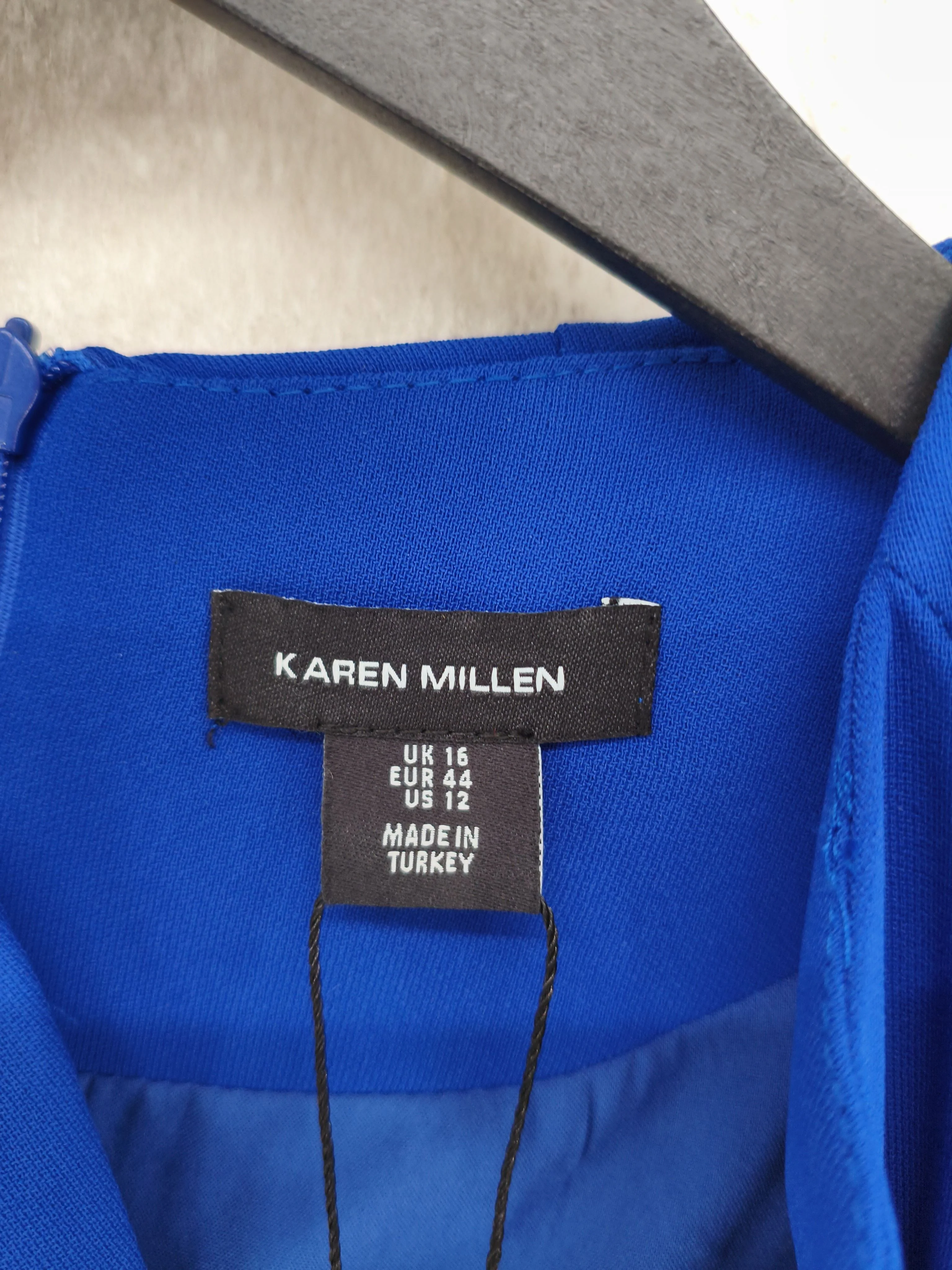 Karen Millen Bodycon Mini Dress UK16 in Blue RRP £179 - Image 6
