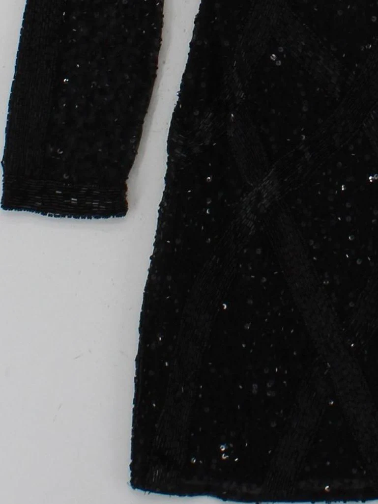 Karen Millen Bodycon Mini Dress UK8 in Black RRP £319 - Image 4