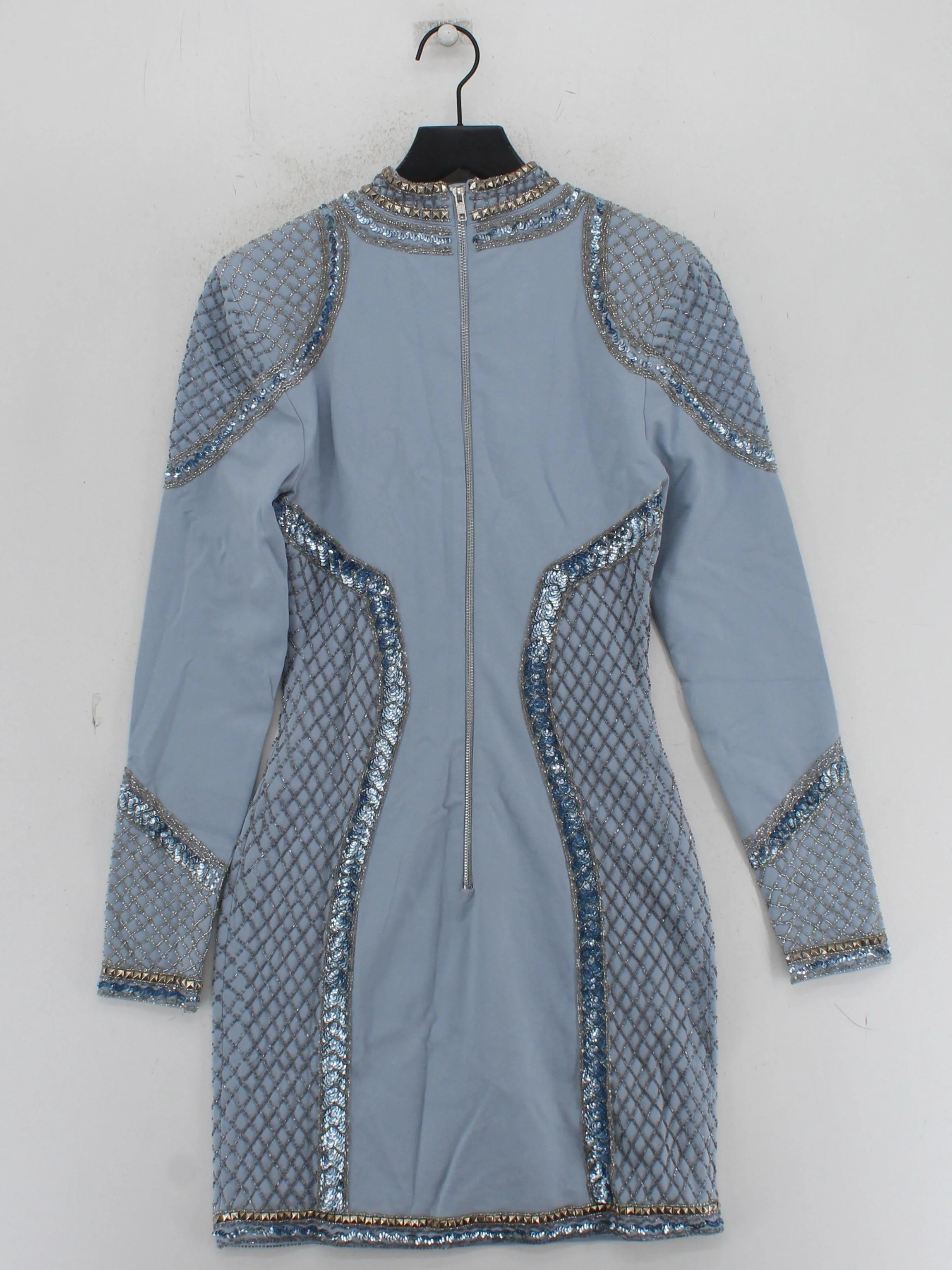 Karen Millen Bodycon Mini Dress UK8 in Blue RRP £229 - Image 2