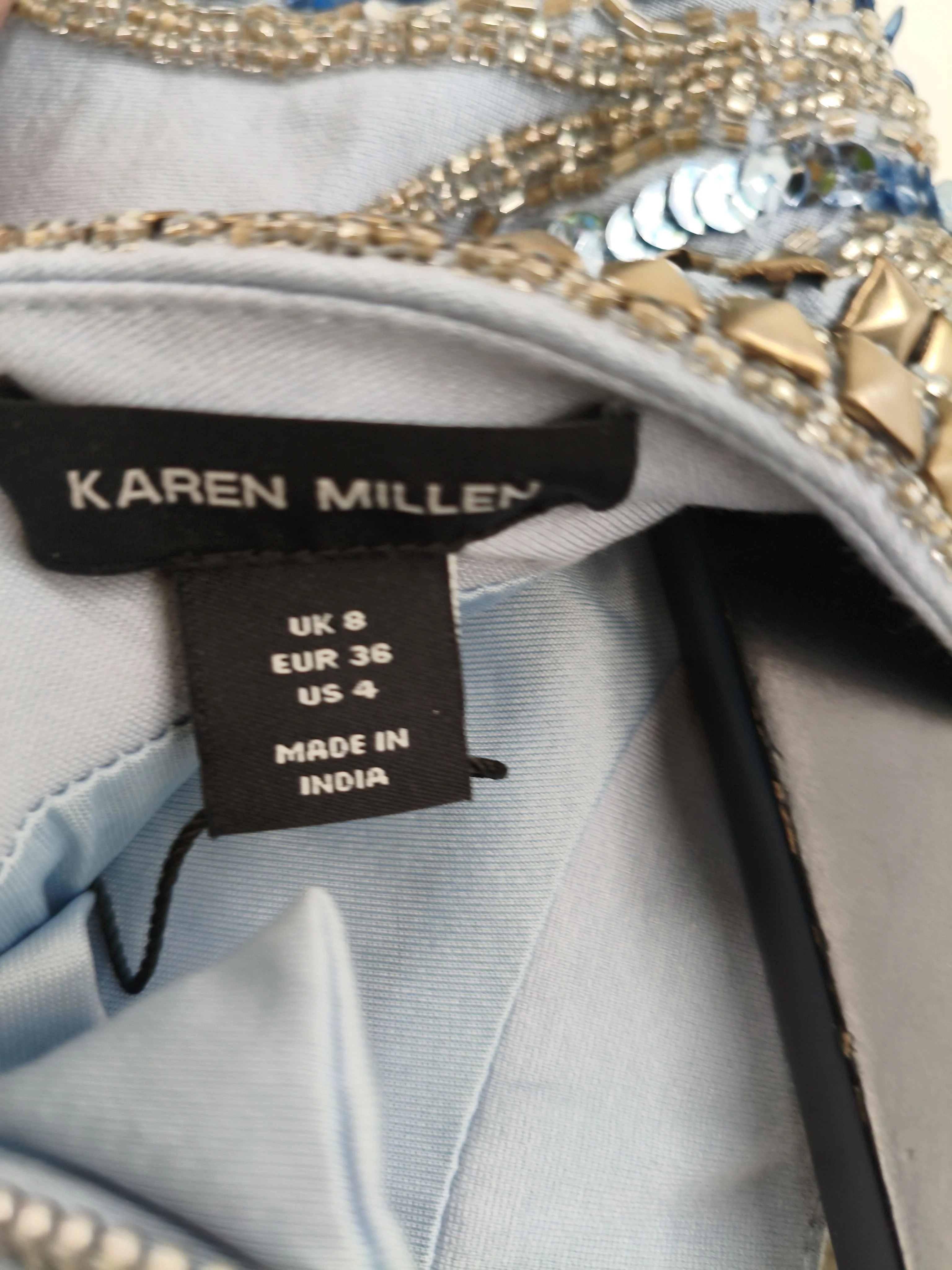 Karen Millen Bodycon Mini Dress UK8 in Blue RRP £229 - Image 5
