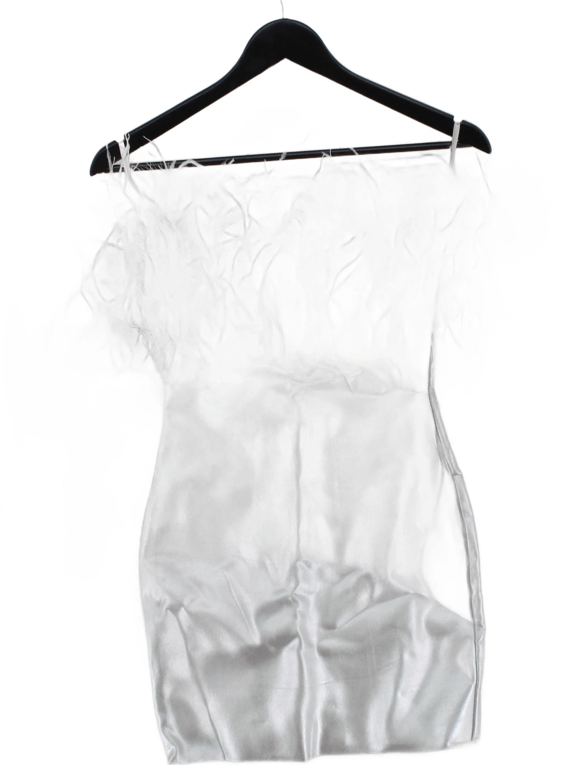 Karen Millen Bodycon Mini Dress XS in Silver RRP £189