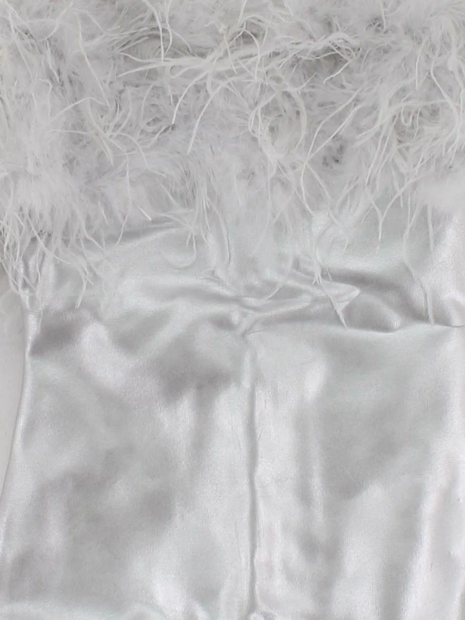 Karen Millen Bodycon Mini Dress XS in Silver RRP £189 - Image 3