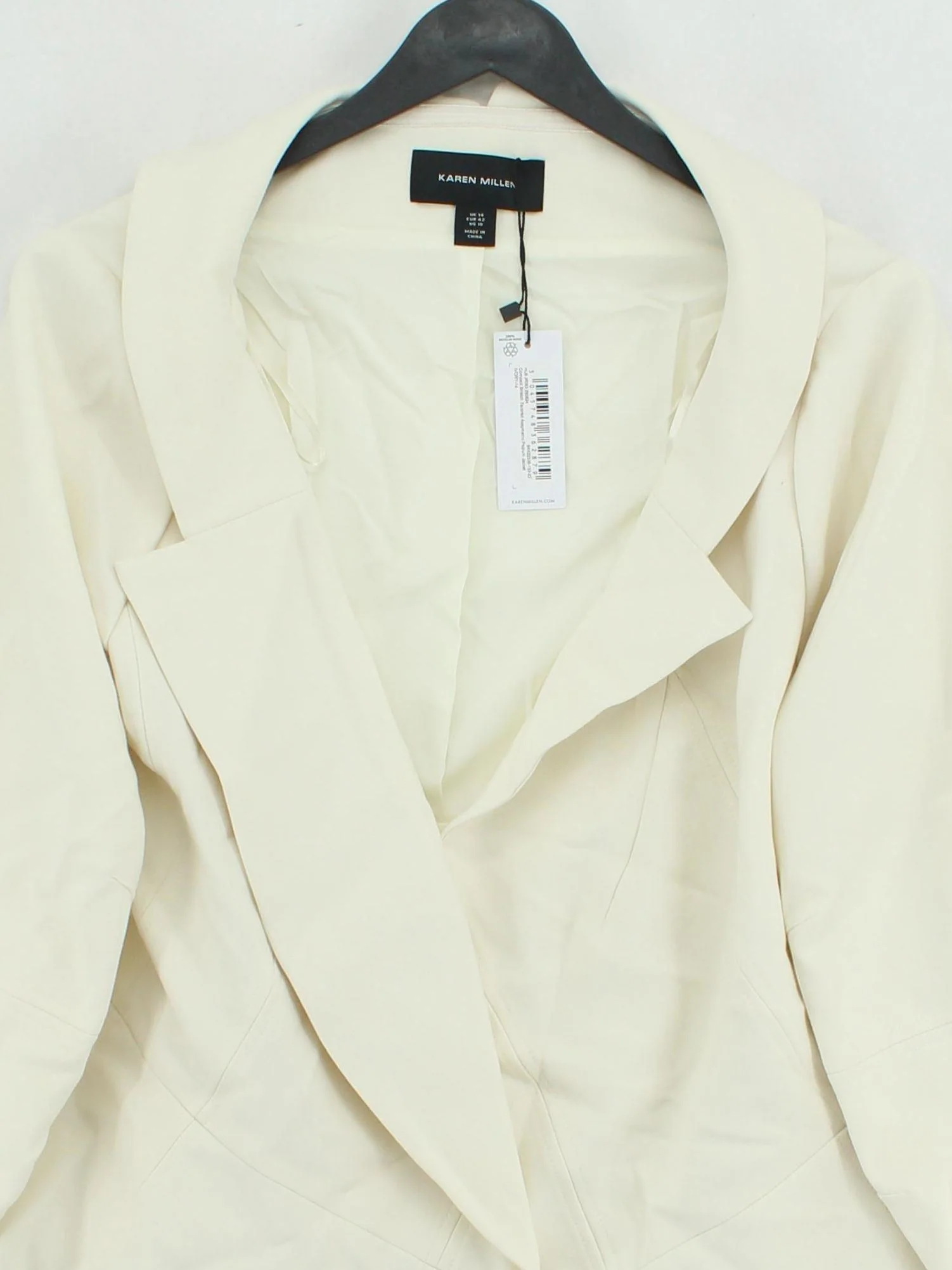Karen Millen Bomber Jacket jacket cream RRP £209 - Image 3