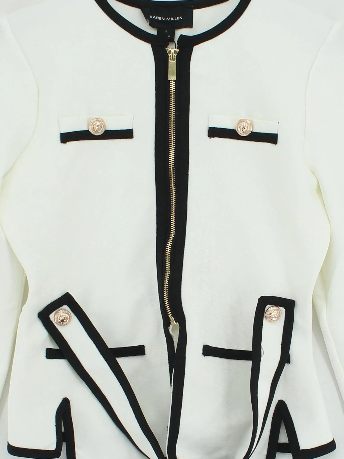 Karen Millen Bomber Jacket jacket white RRP £119 - Image 3