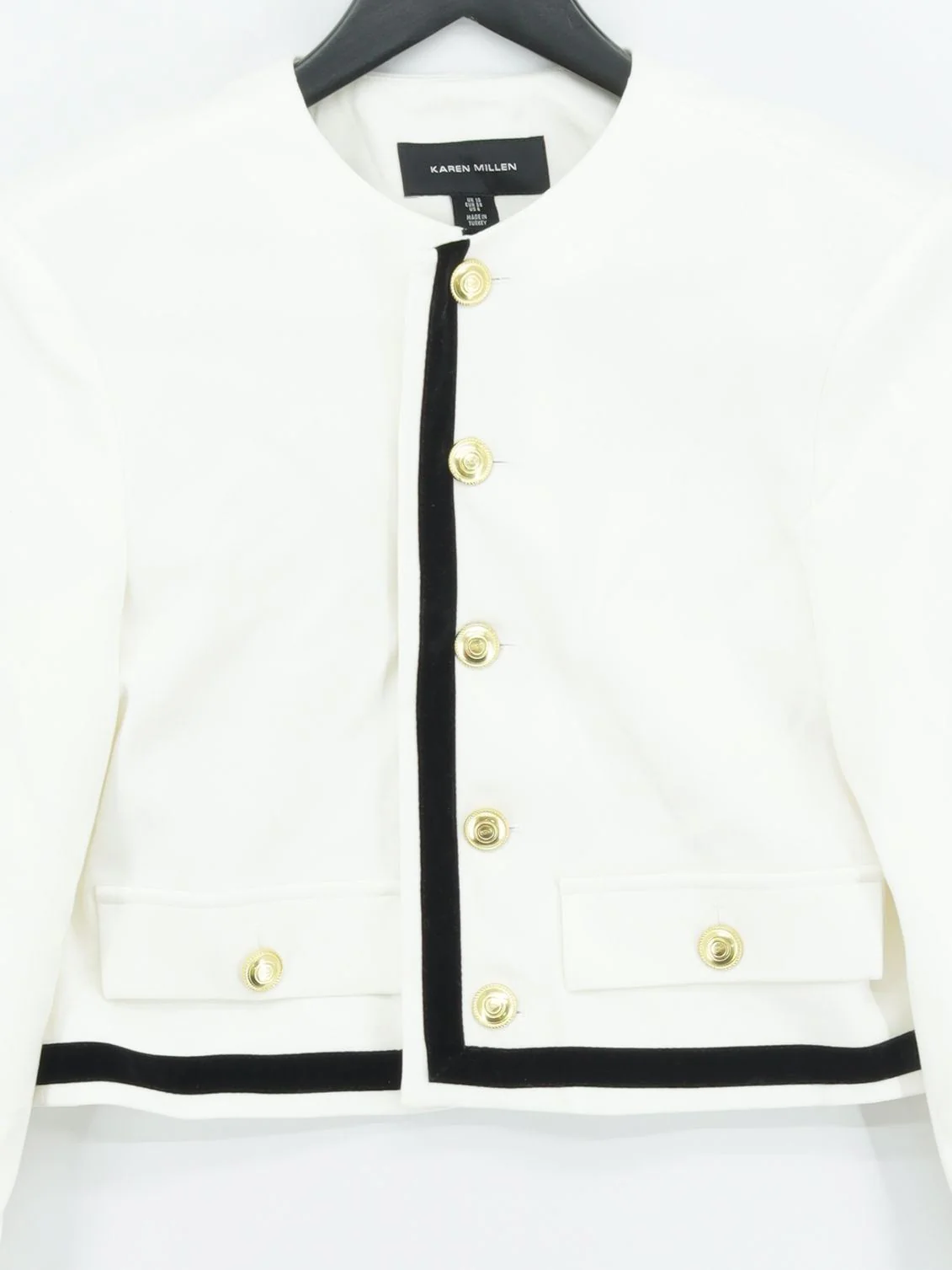 Karen Millen Bomber Jacket jacket white RRP £229 - Image 4