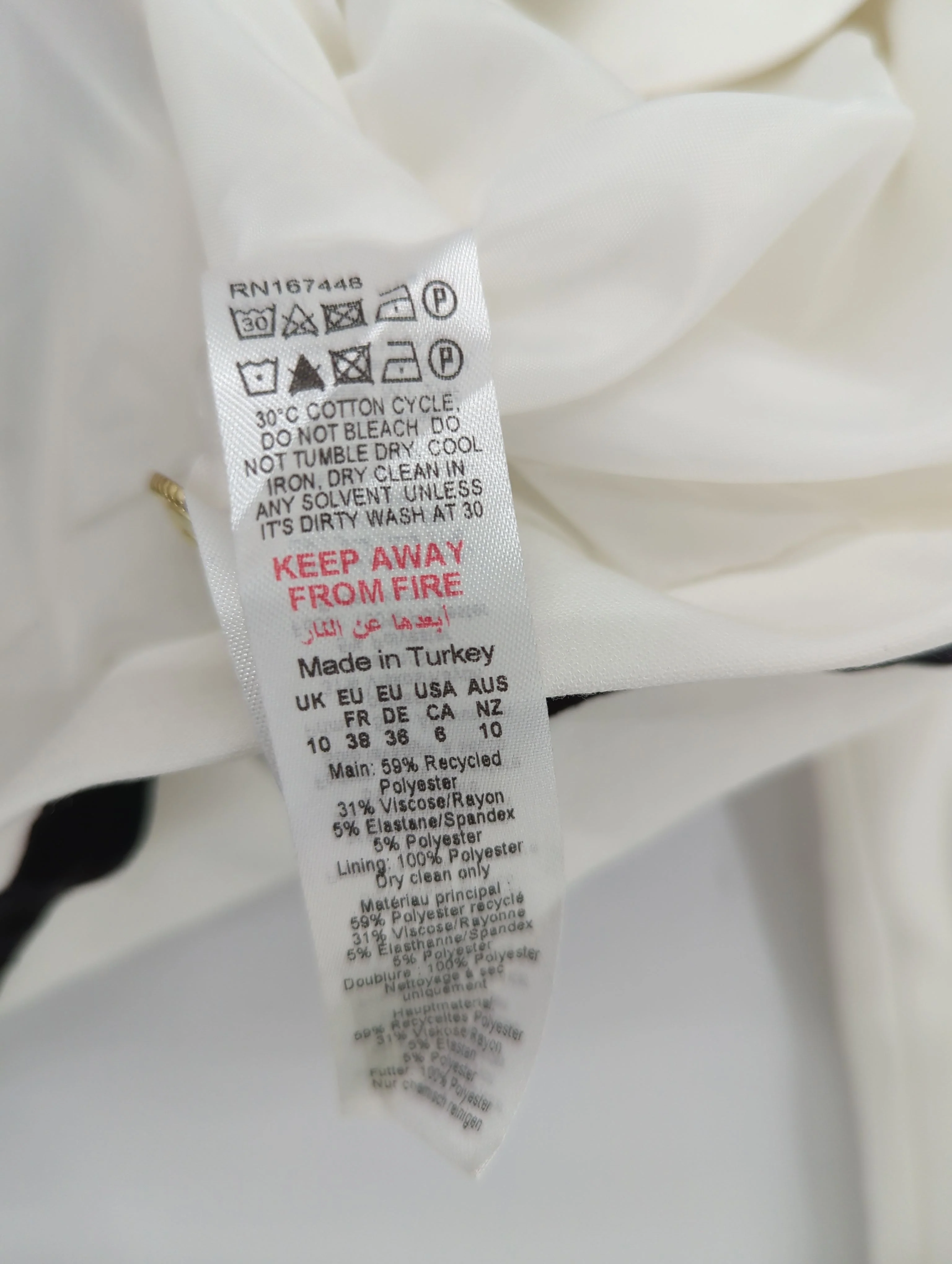 Karen Millen Bomber Jacket jacket white RRP £229 - Image 7