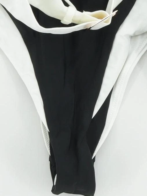 Karen Millen high leg belted one-piece swimsuit in black RRP £69 - Image 4