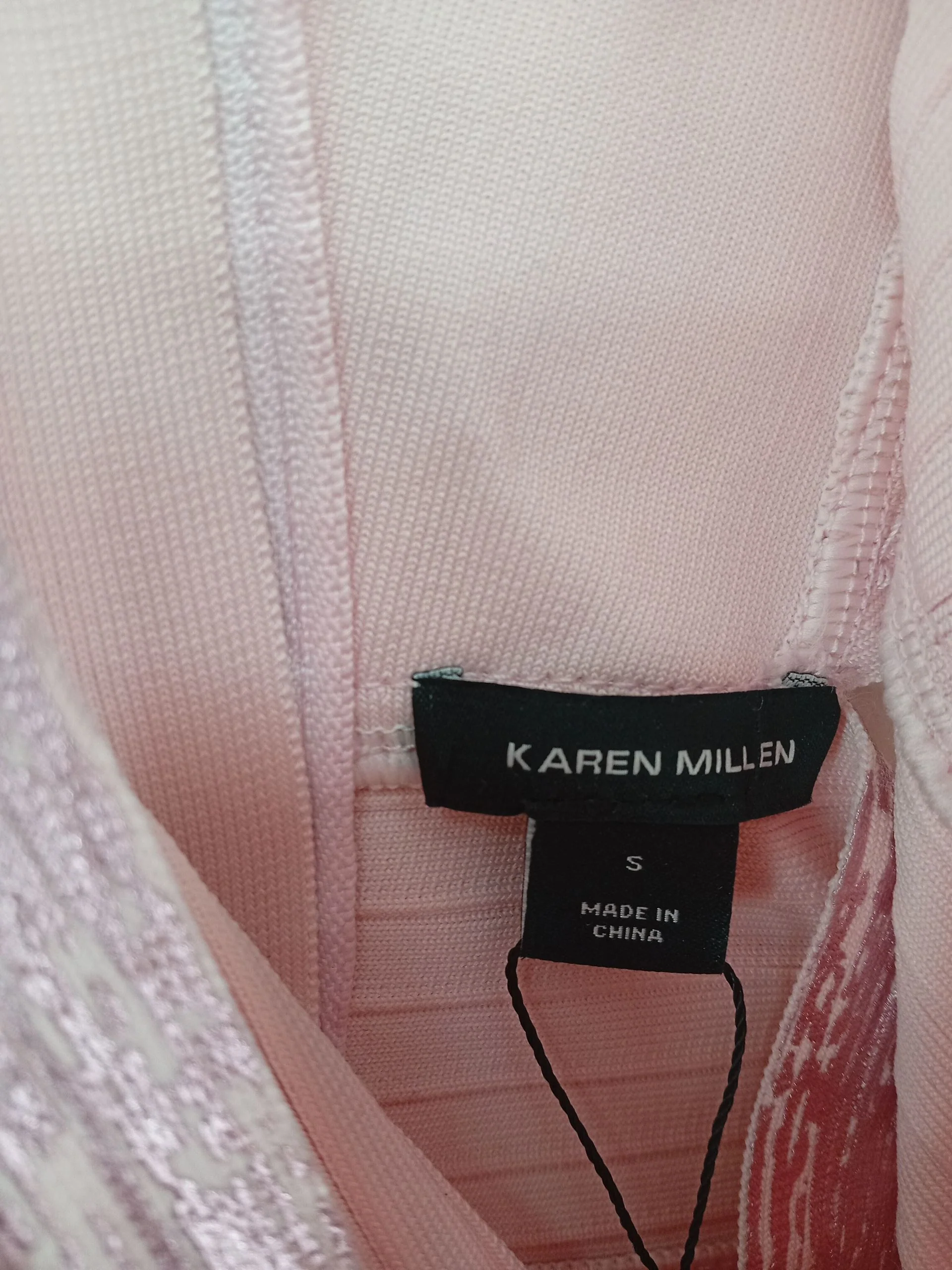 Karen Millen high leg plunge one-piece swimsuit in pink RRP £79 - Image 5