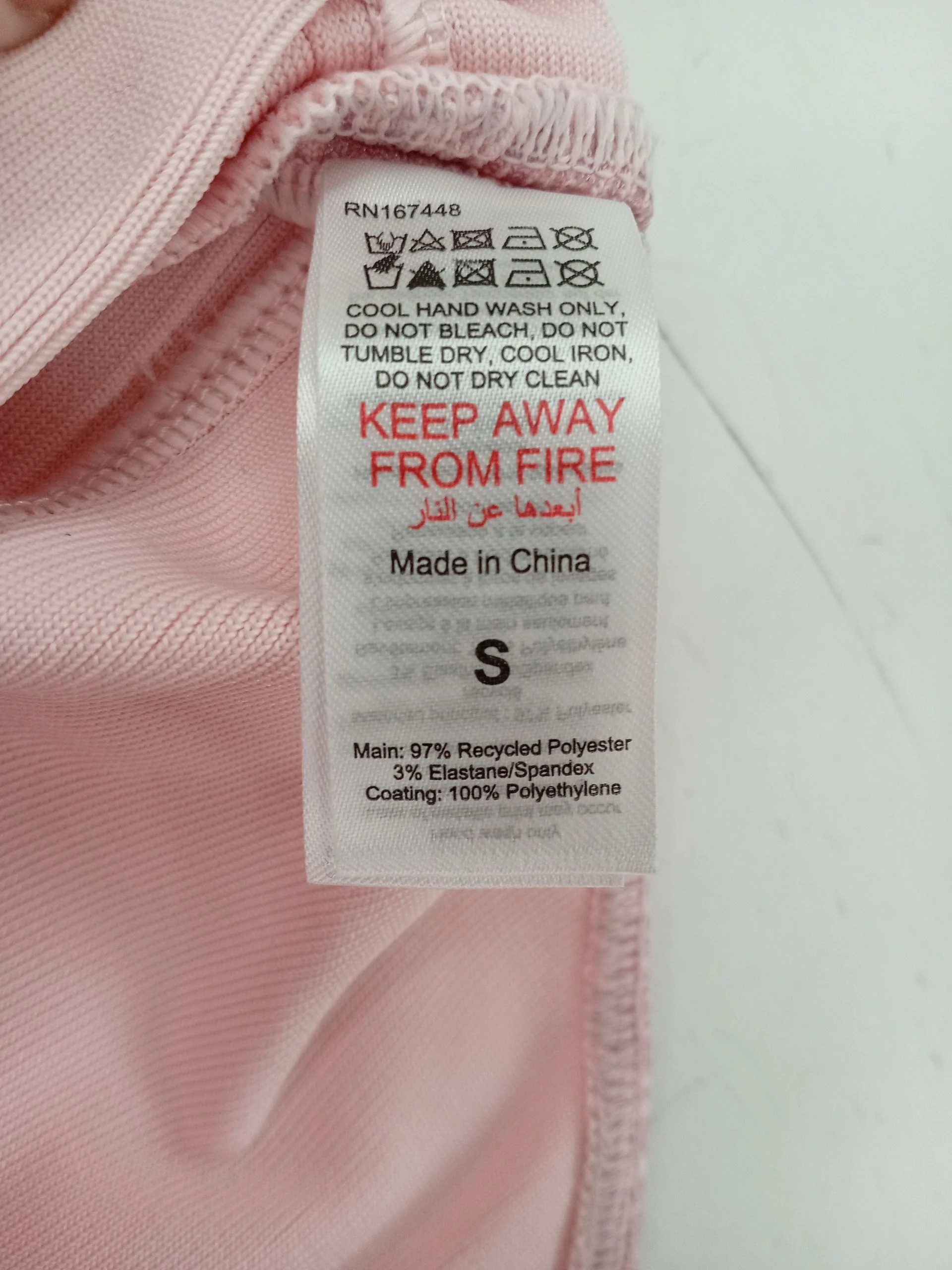Karen Millen high leg plunge one-piece swimsuit in pink RRP £79 - Image 6