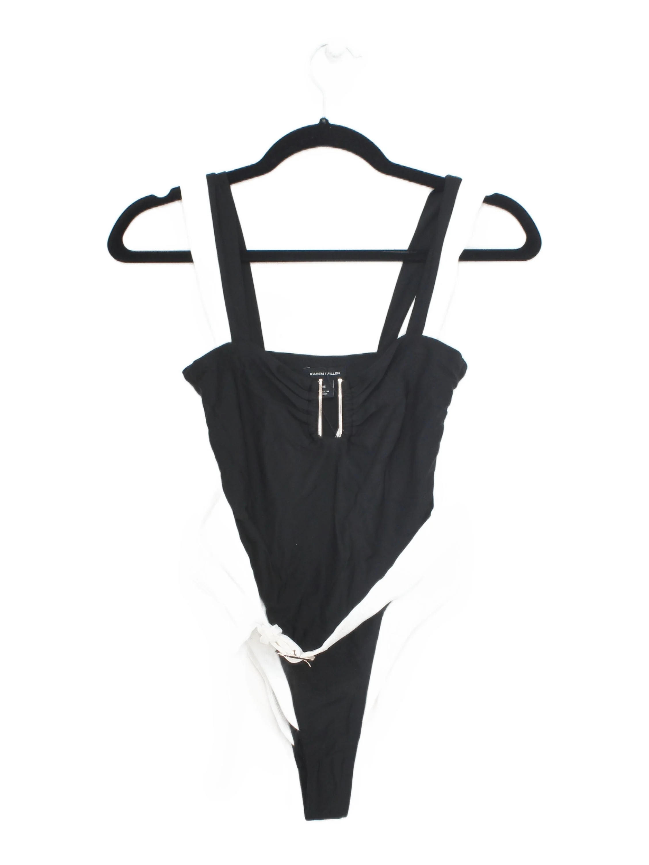 Karen Millen high leg tummy control one-piece swimsuit in multi RRP £69