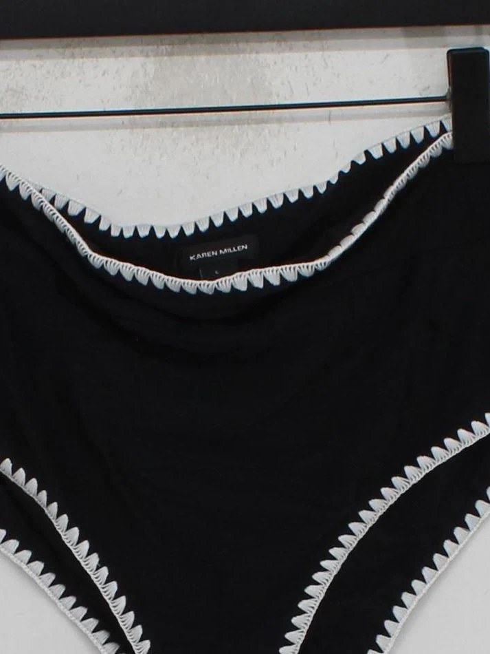 Karen Millen high waist bikini bottoms in black RRP £35 - Image 3