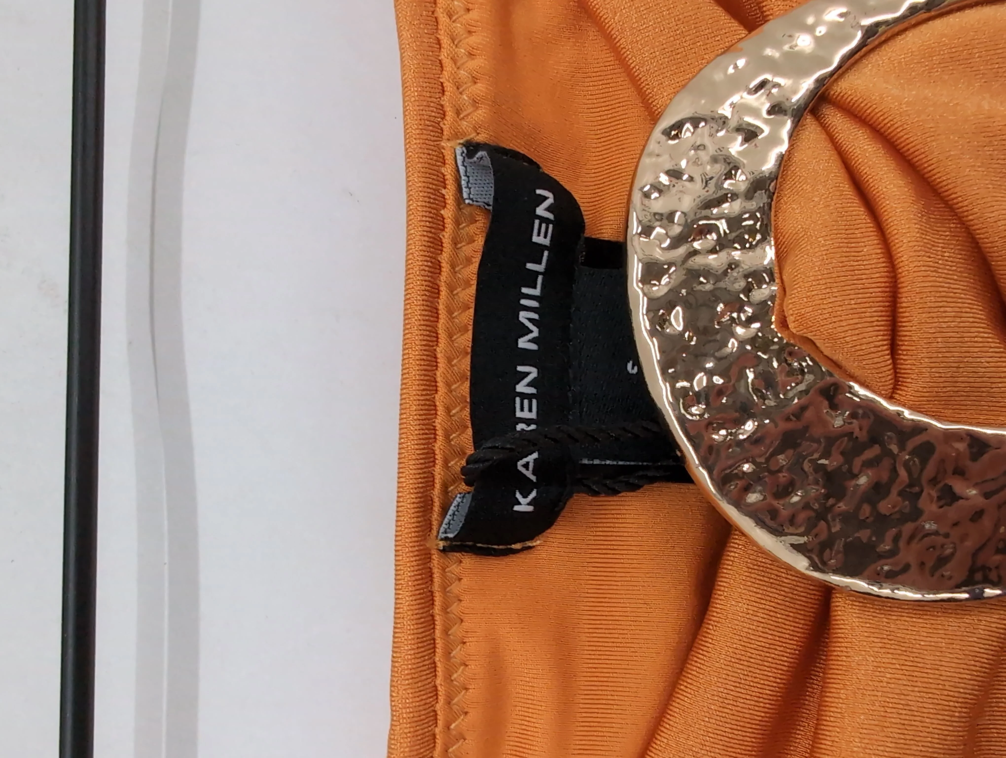 Karen Millen high waist bikini bottoms in orange RRP £35 - Image 5