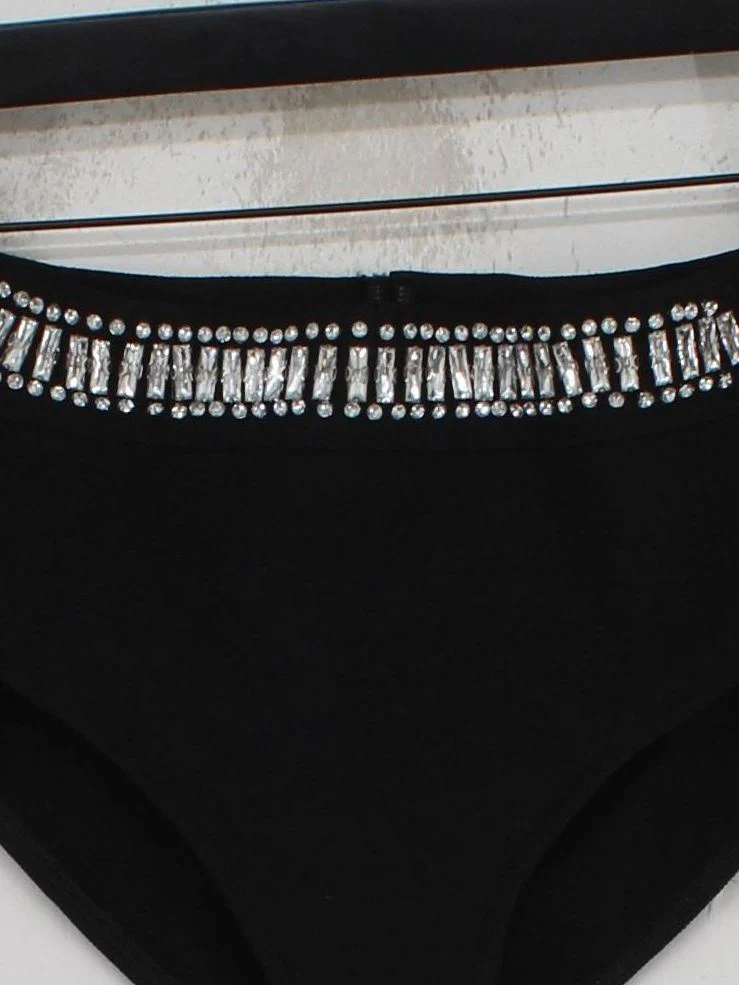Karen Millen high waist cheeky bikini bottoms in black RRP £45 - Image 3