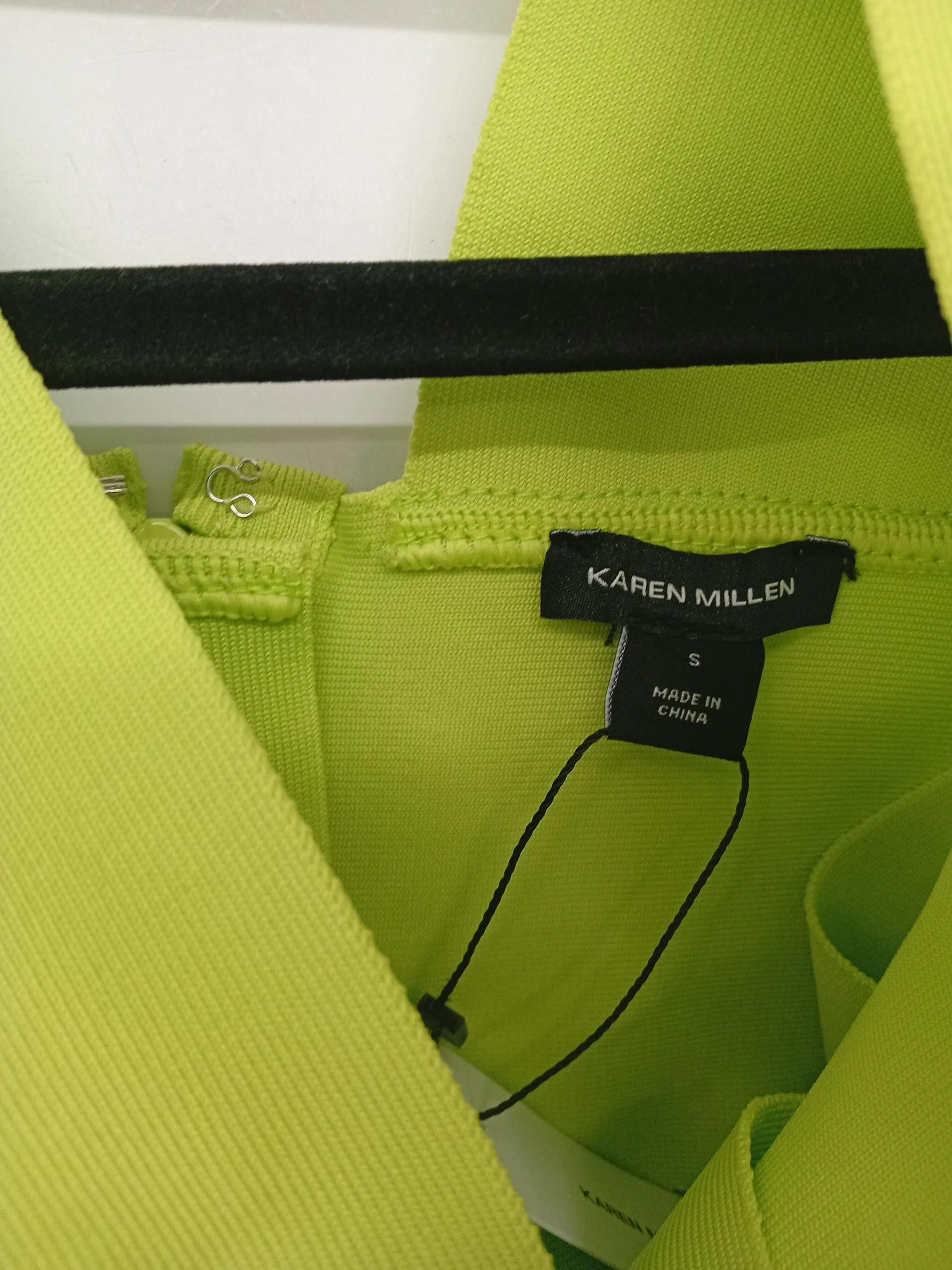Karen Millen high waist high leg cheeky one-piece swimsuit in yellow RRP £69 - Image 6