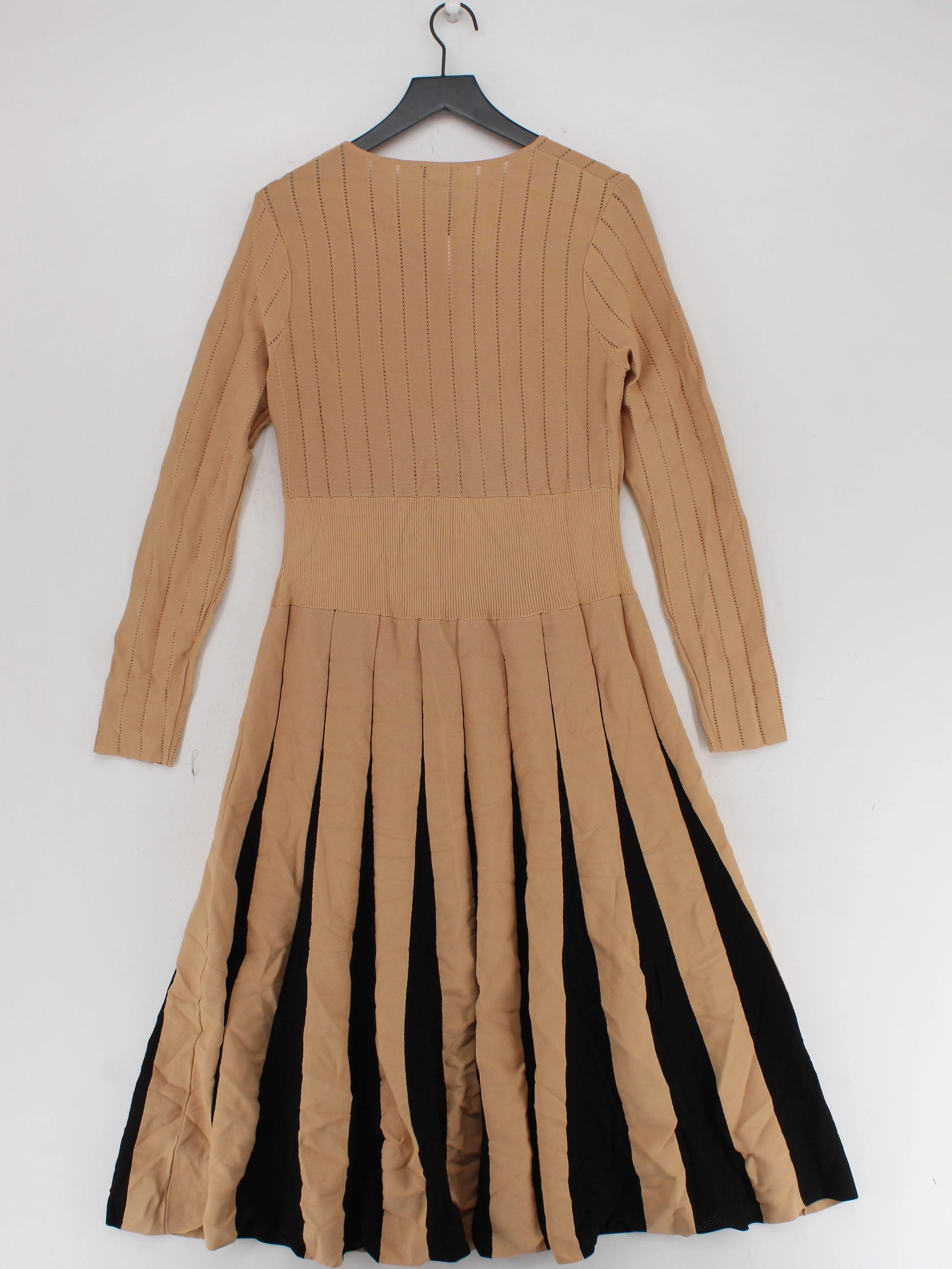 Karen Millen Jumper Midi Dress L in Brown RRP £149 - Image 2