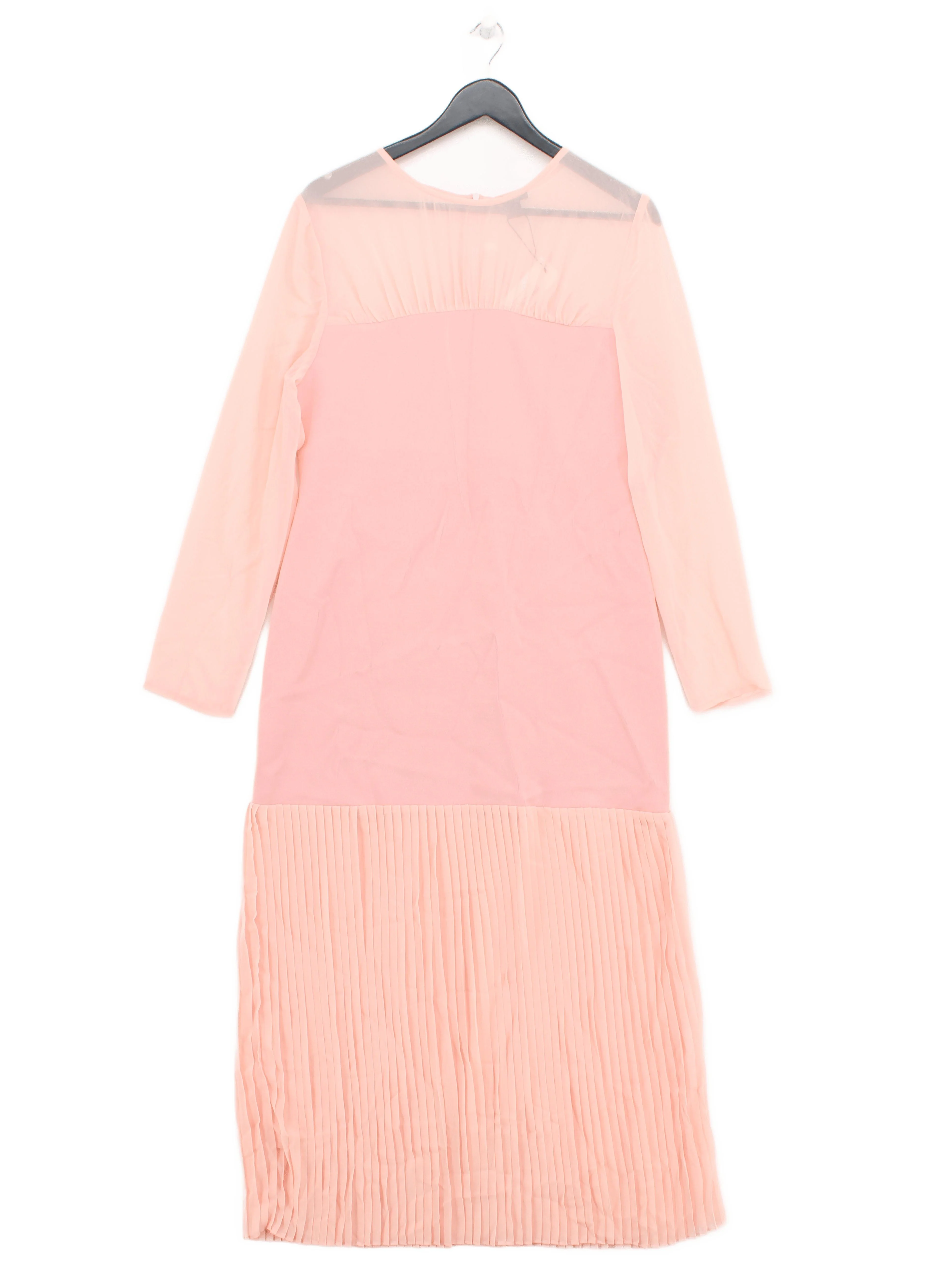 Karen Millen Jumper Midi Dress L in Pink RRP £129