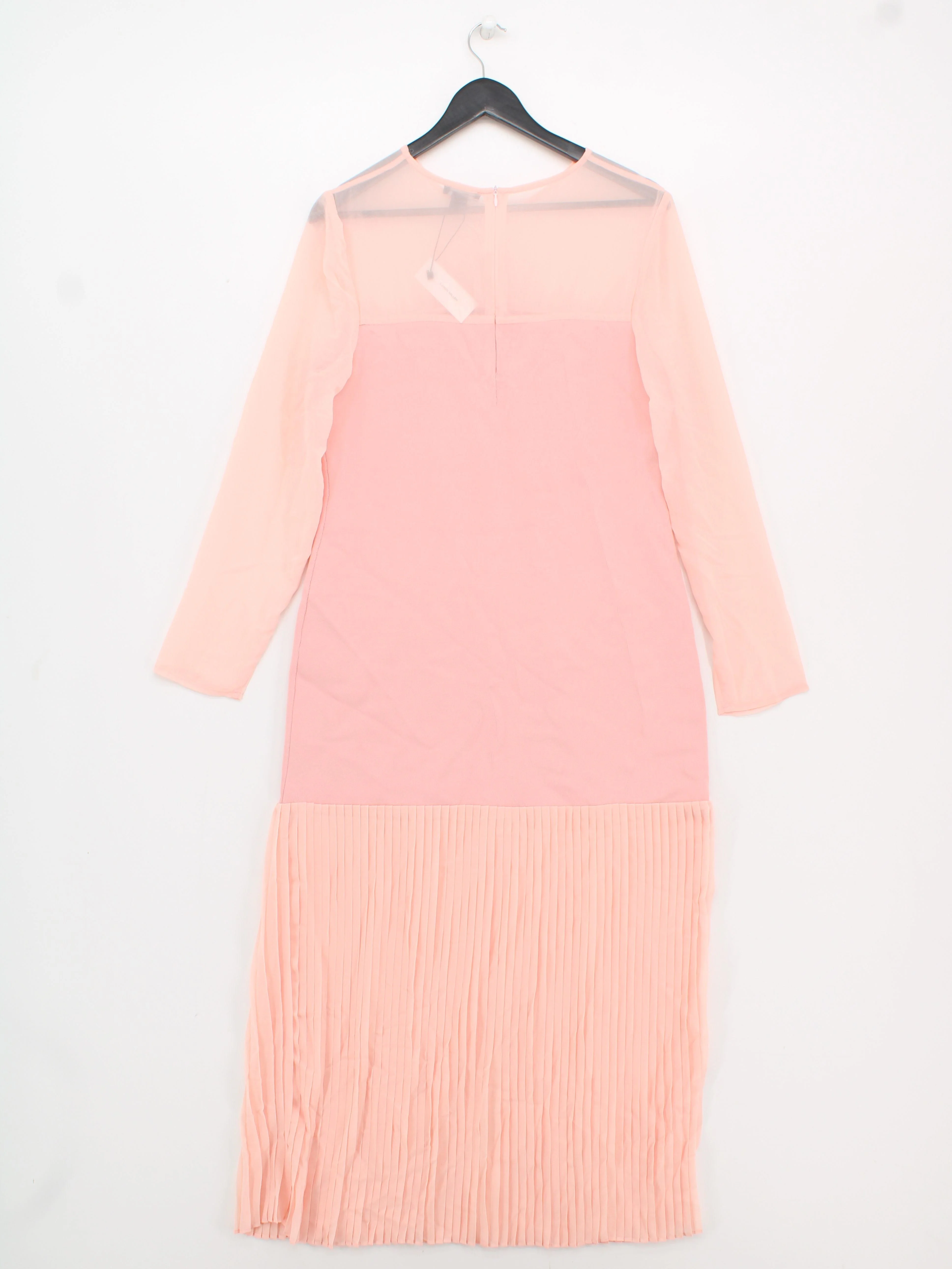 Karen Millen Jumper Midi Dress L in Pink RRP £129 - Image 2