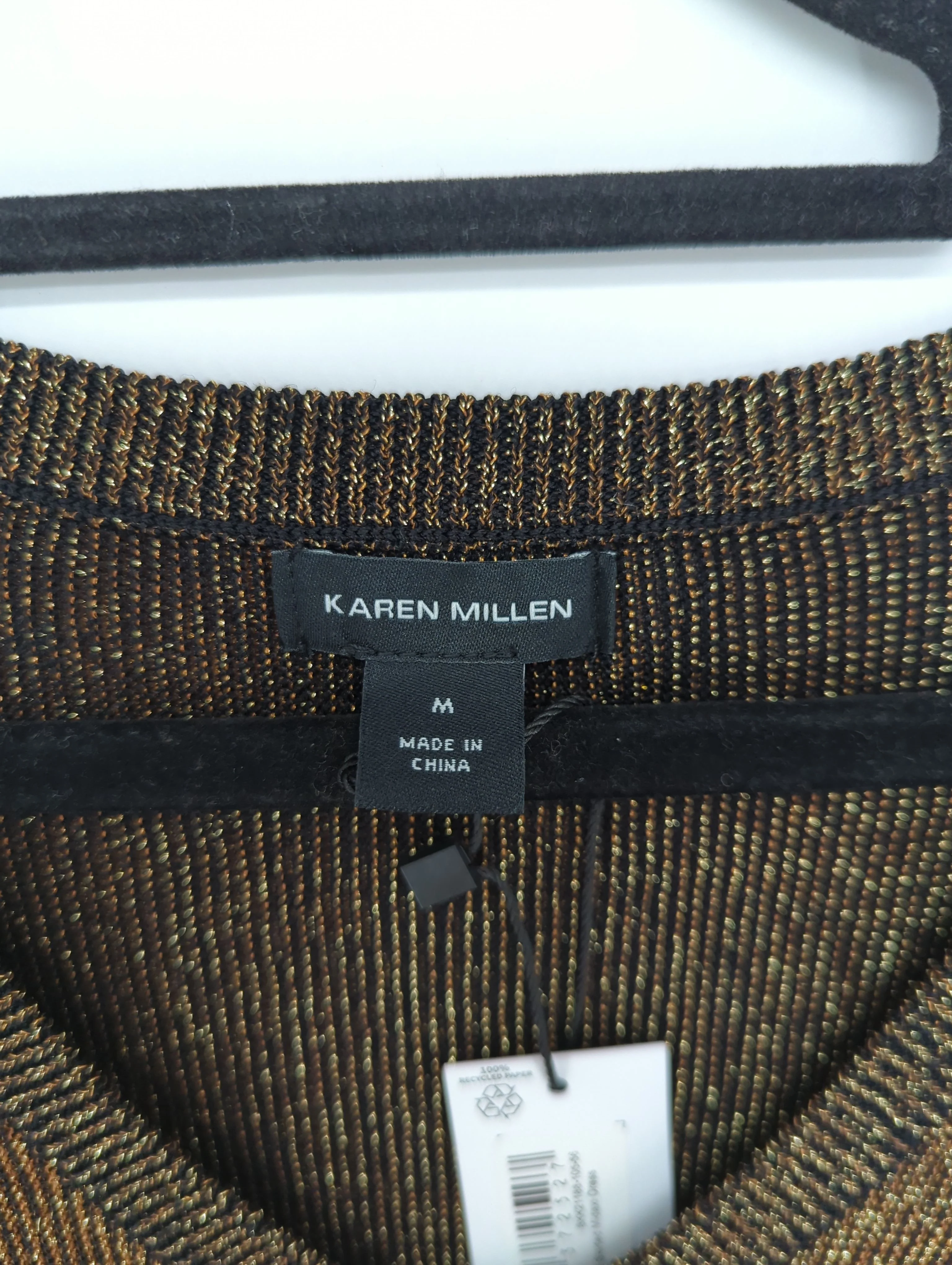 Karen Millen Jumper Midi Dress M in Black RRP £149 - Image 6