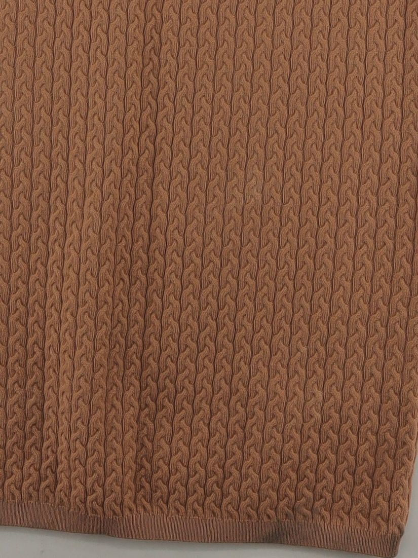 Karen Millen Jumper Midi Dress M in Tan - Image 4