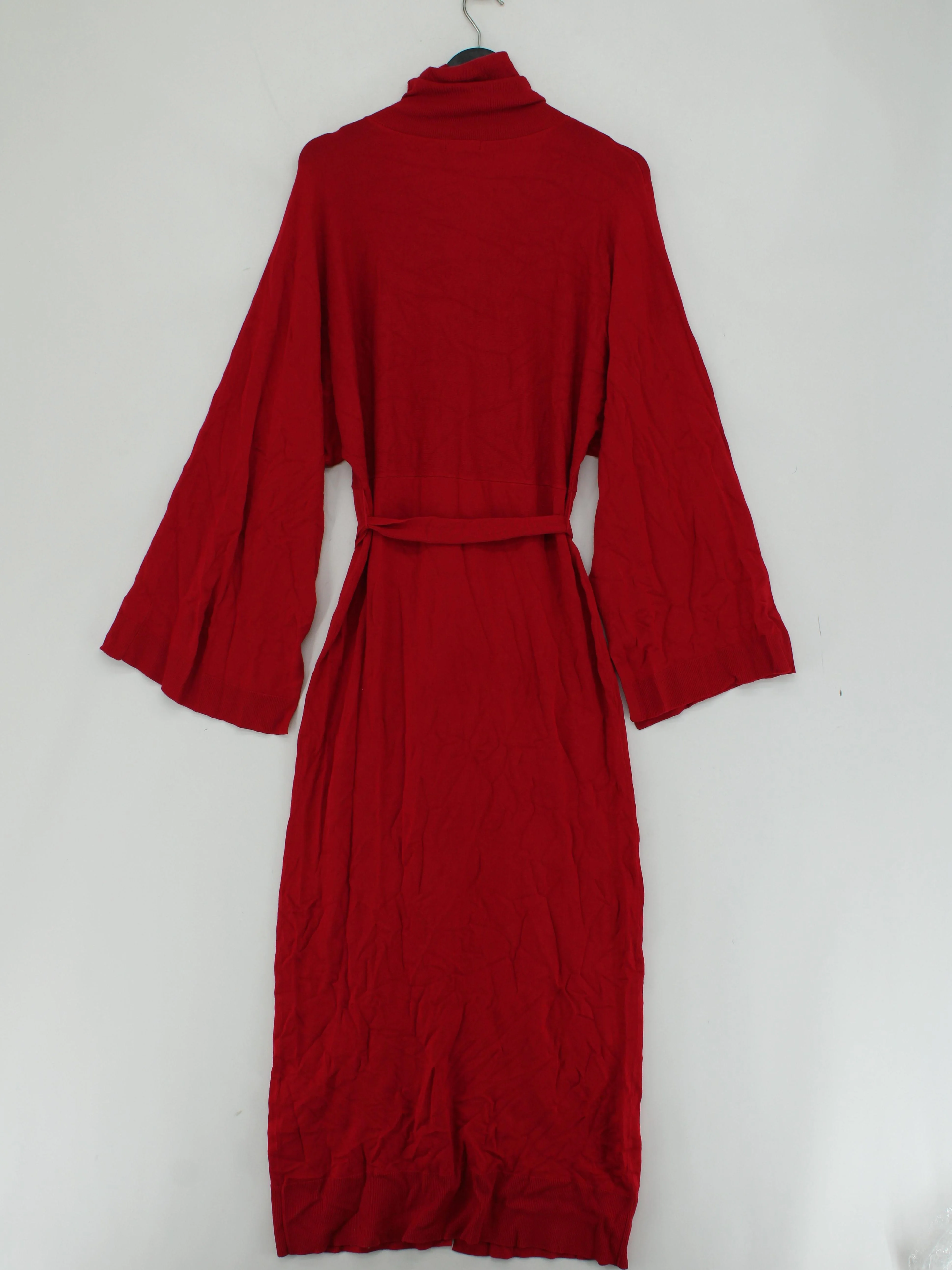 Karen Millen Jumper Midi Dress S in Red RRP £89 - Image 2