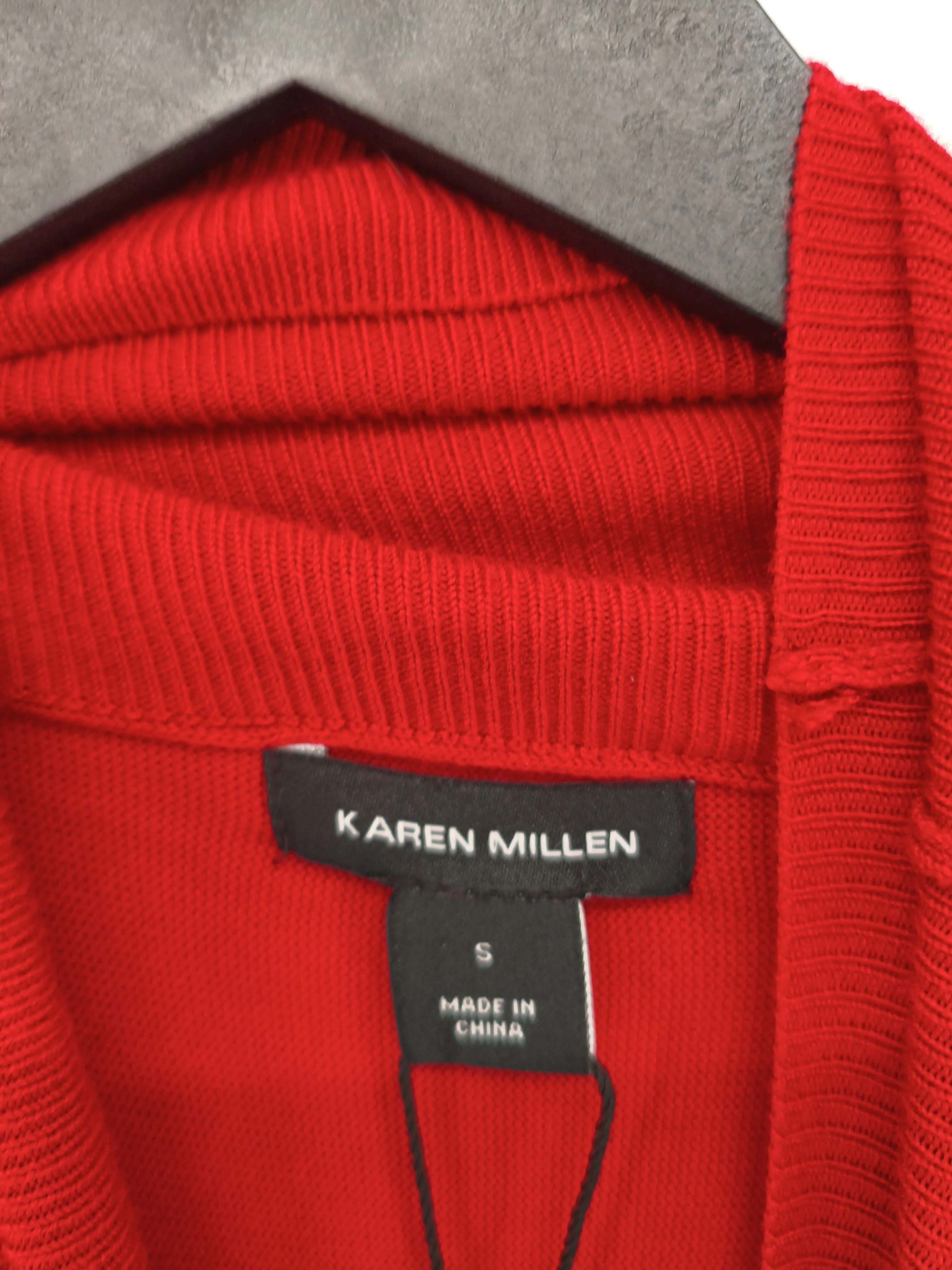 Karen Millen Jumper Midi Dress S in Red RRP £89 - Image 6