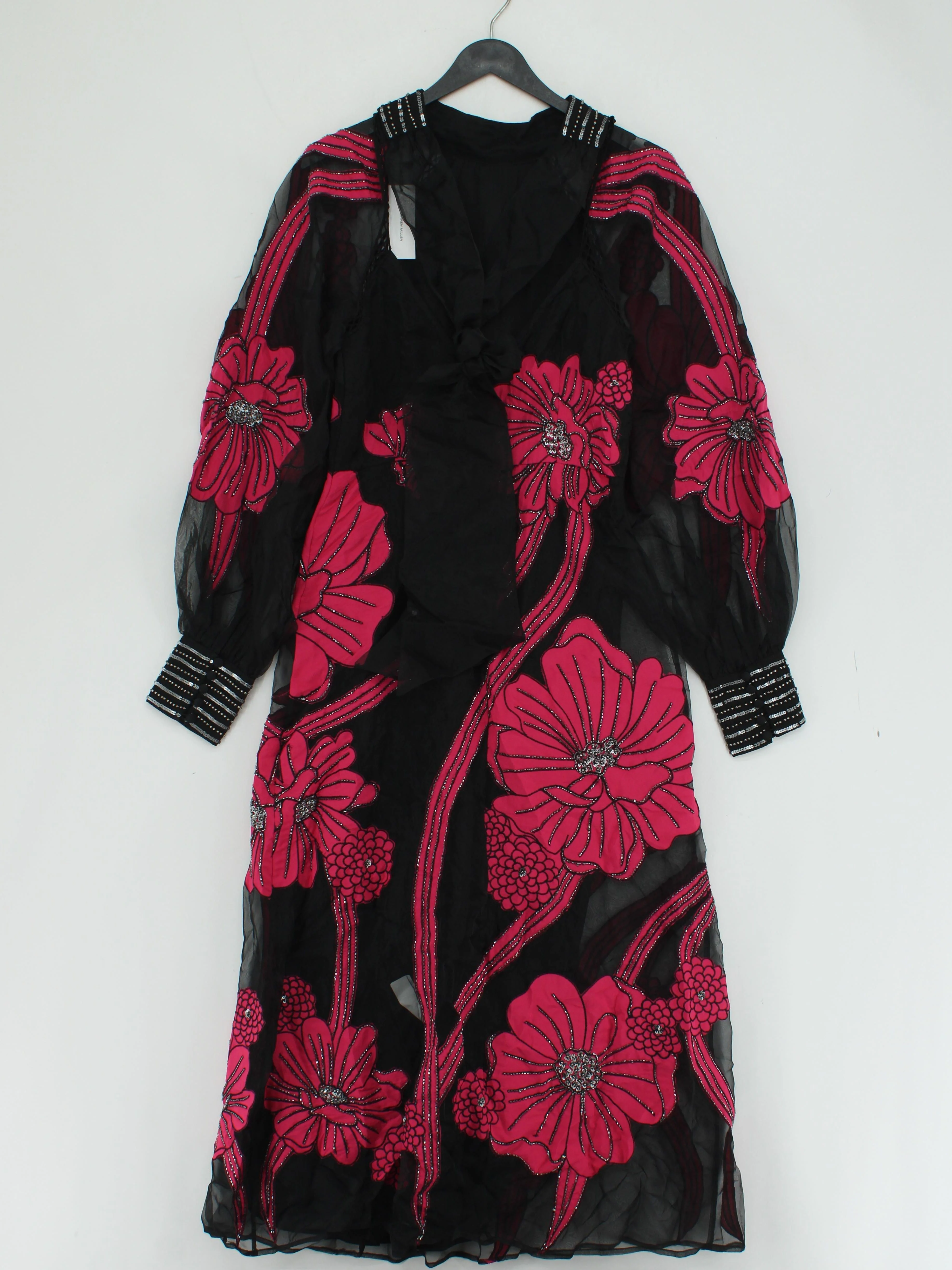 Karen Millen Jumper Midi Dress UK10 in Black RRP £329 - Image 2
