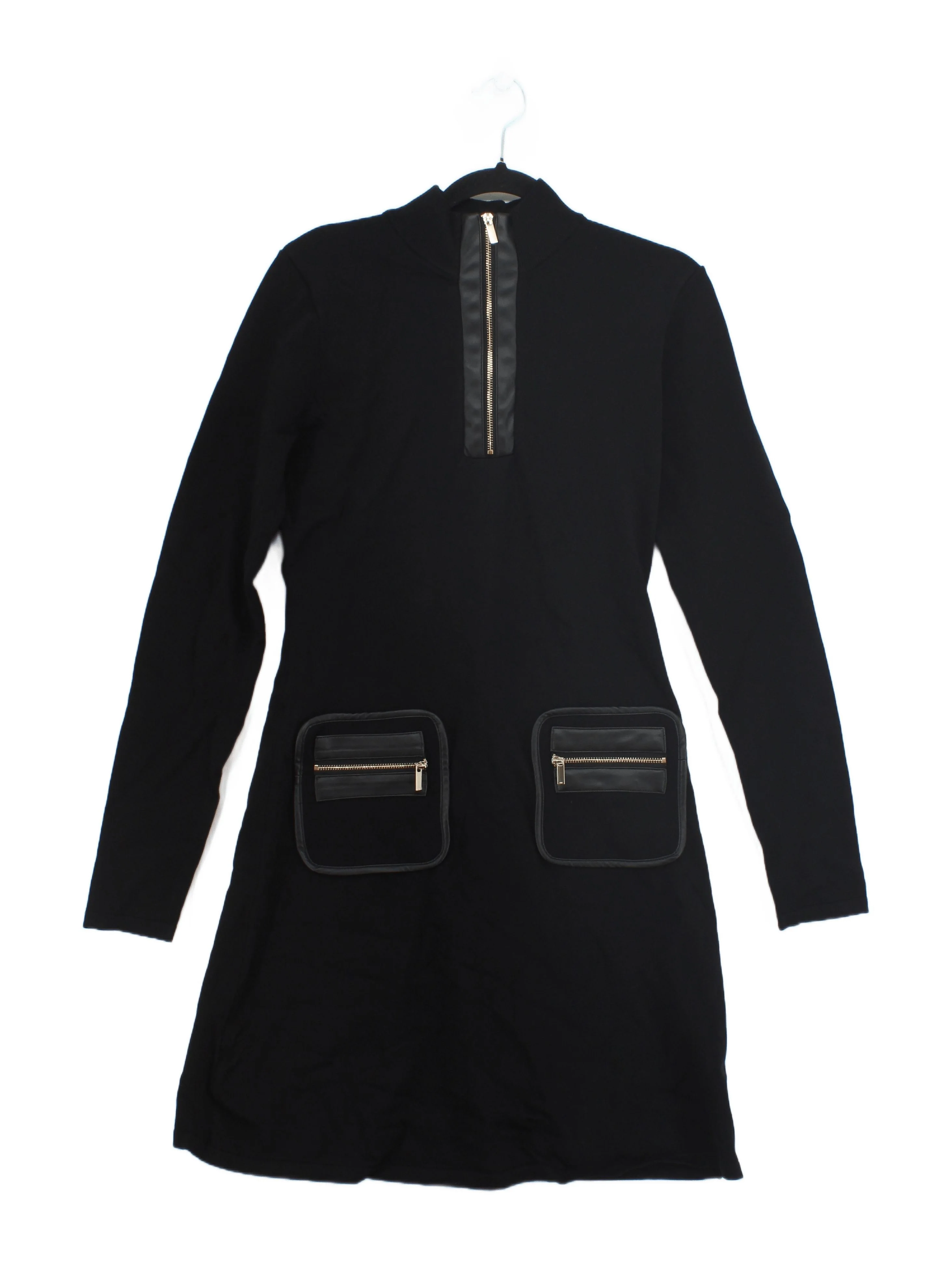 Karen Millen Jumper Mini Dress M in Black RRP £139