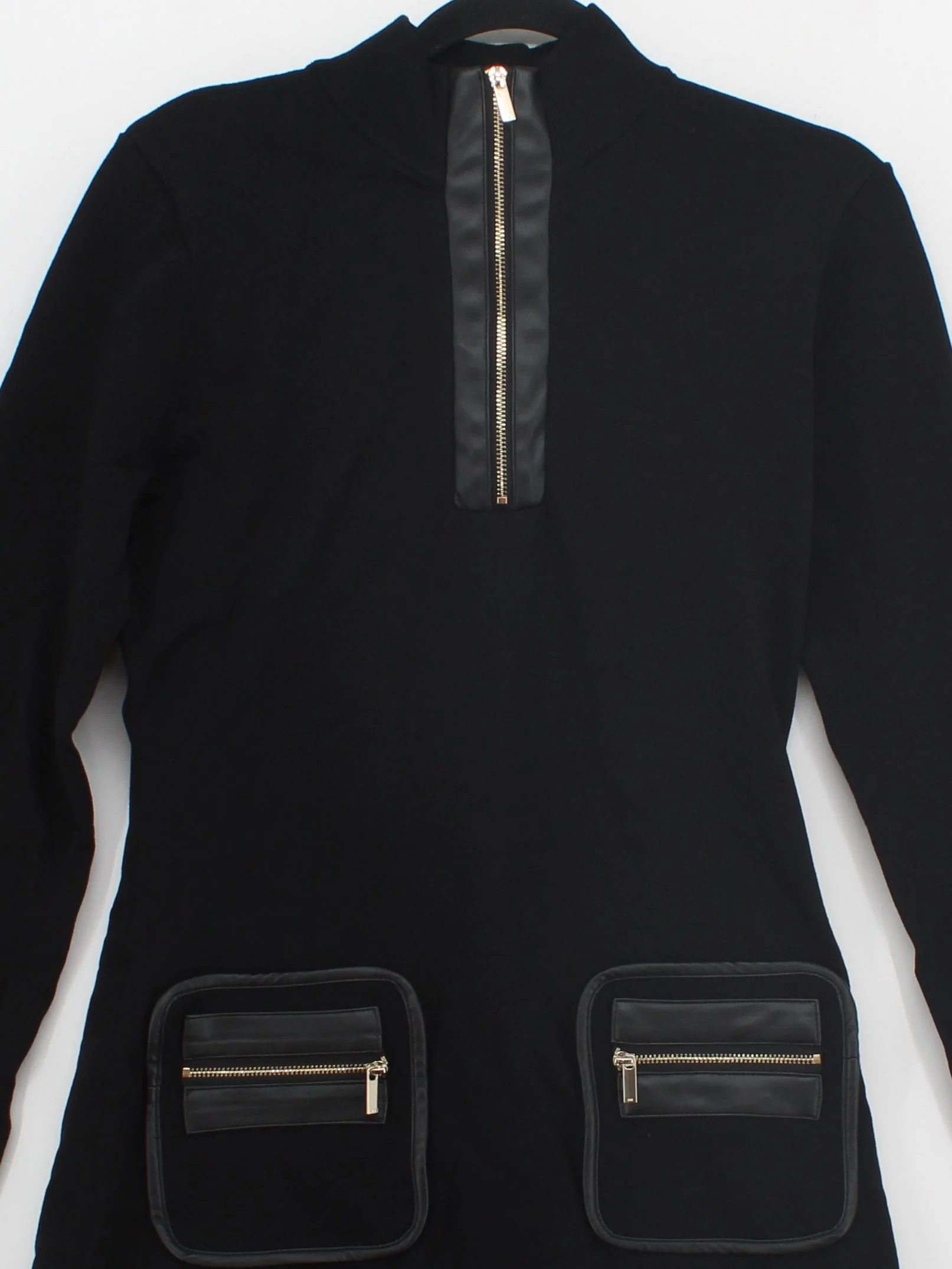 Karen Millen Jumper Mini Dress M in Black RRP £139 - Image 3